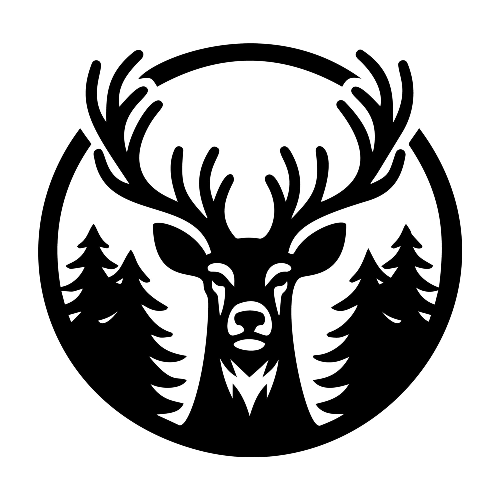 Deer SVG design for Cricut, Silhouette, laser cutting, vinyl, sublimation, and craft projects.