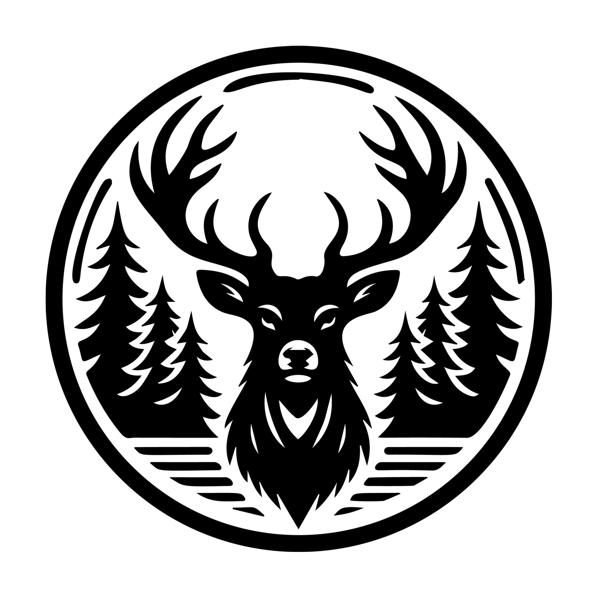 Deer SVG design for Cricut, Silhouette, laser cutting, vinyl, sublimation, and craft projects.