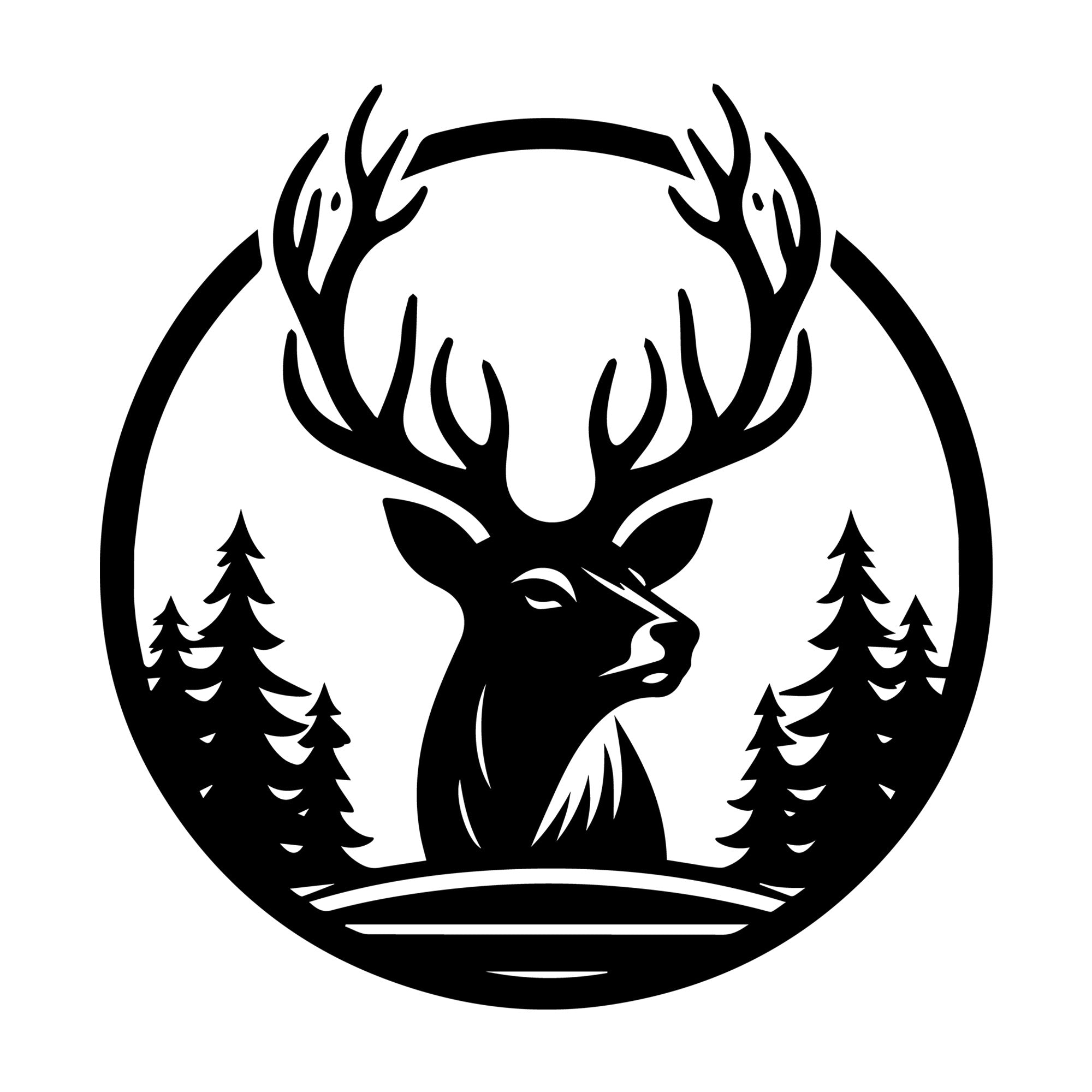 Deer SVG design for Cricut, Silhouette, laser cutting, vinyl, sublimation, and craft projects.