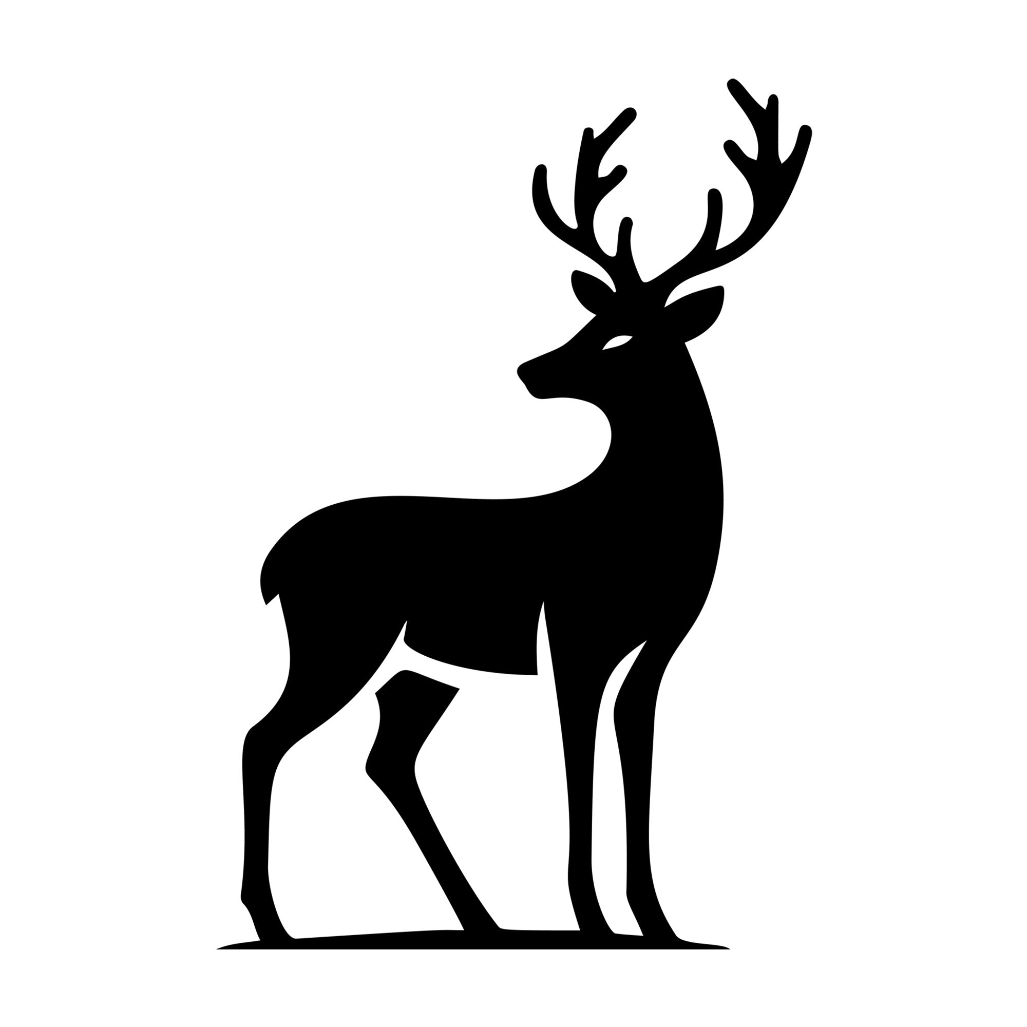 Deer SVG design for Cricut, Silhouette, laser cutting, vinyl, sublimation, and craft projects.