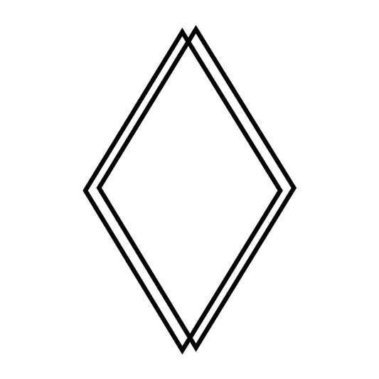 Diamond Frame SVG design for Cricut, Silhouette, laser cutting, vinyl, sublimation, monograms, and craft projects.