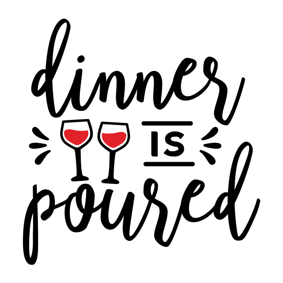 Dinner is poured SVG