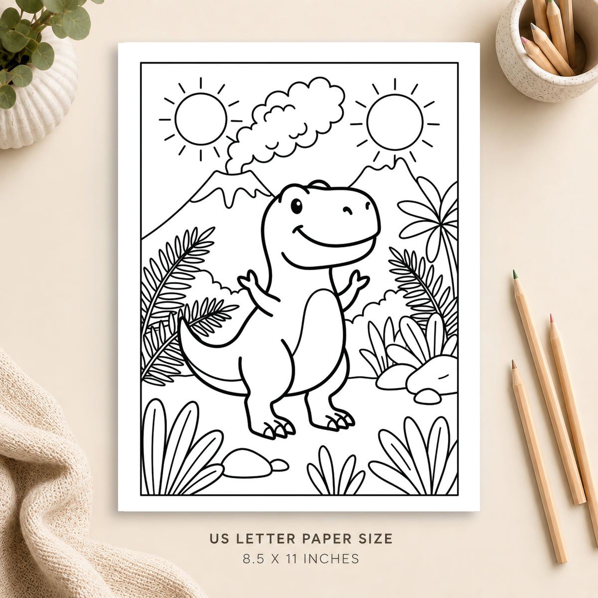 Dinosaur Coloring Page