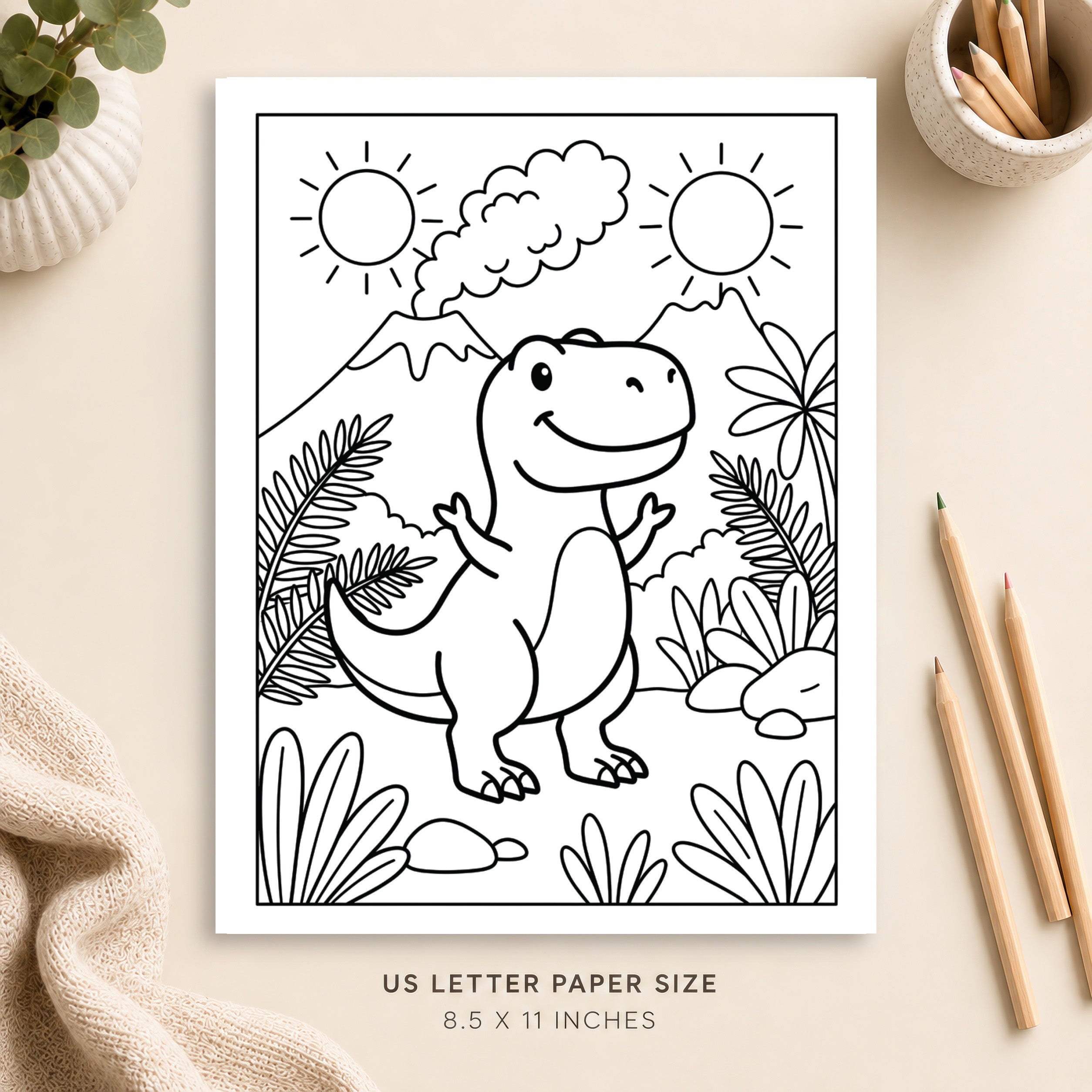 Dinosaur Coloring Page
