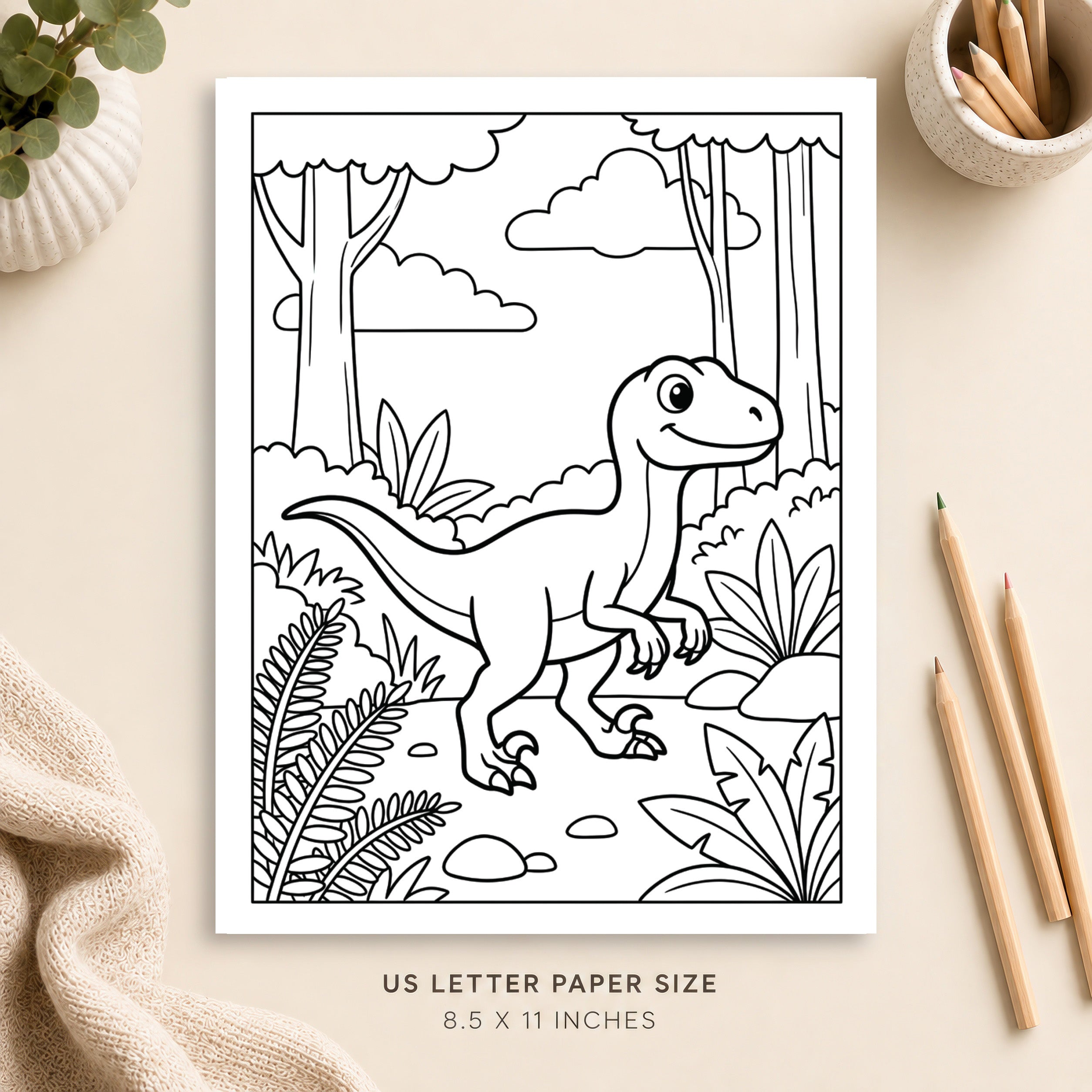 Dinosaur Coloring Page