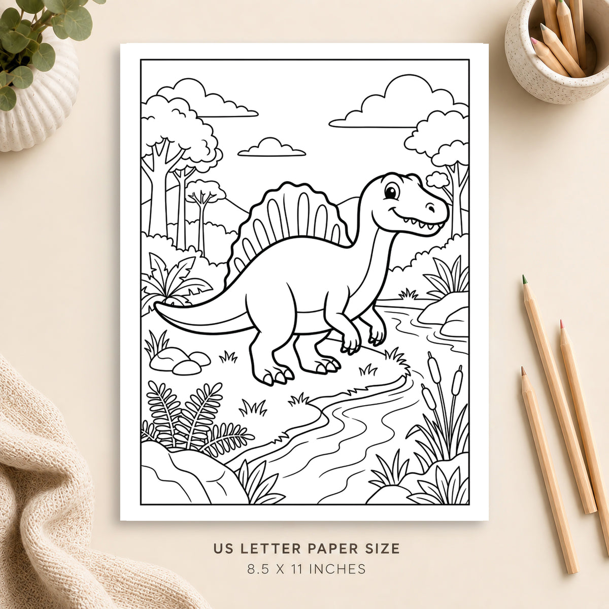 Dinosaur Coloring Page