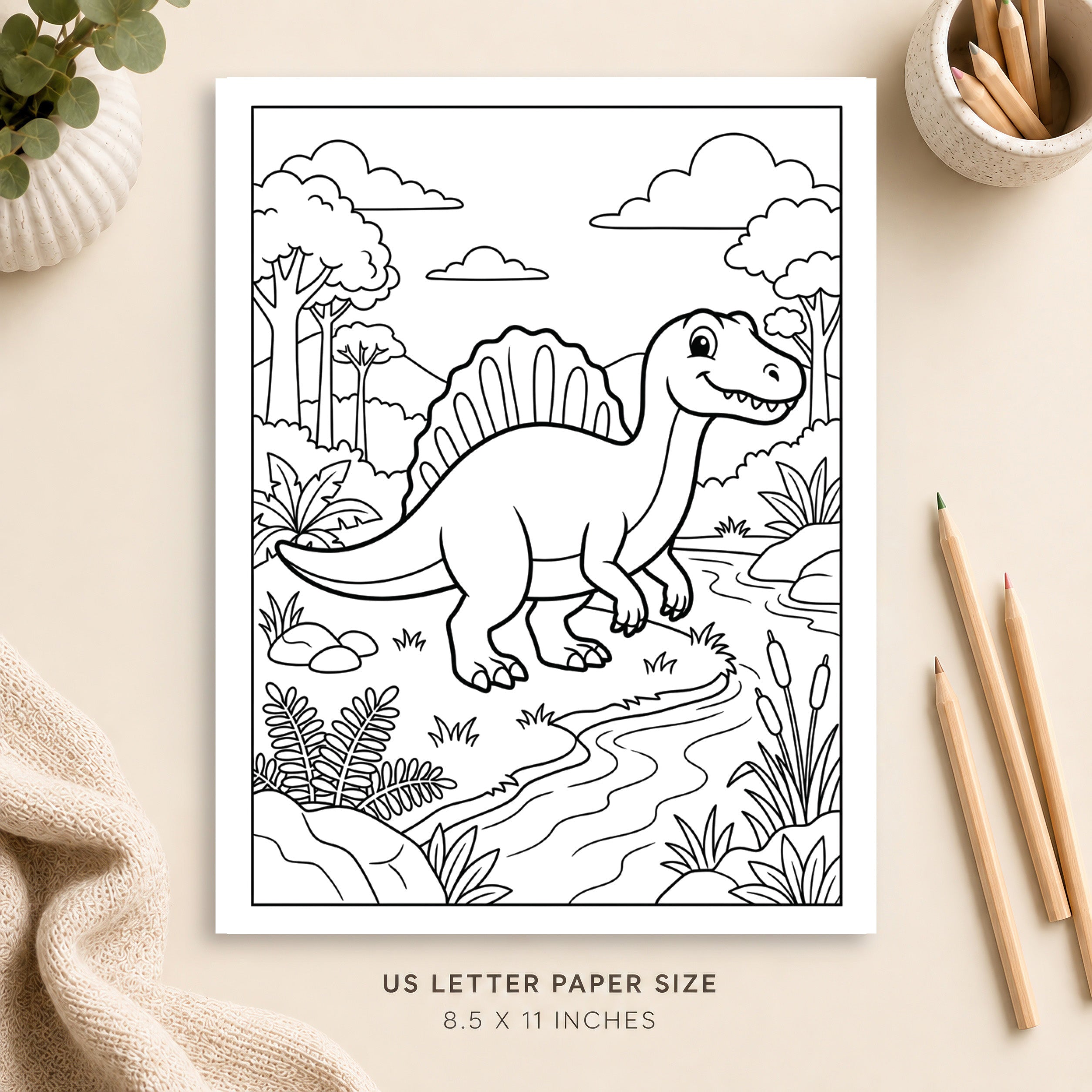 Dinosaur Coloring Page