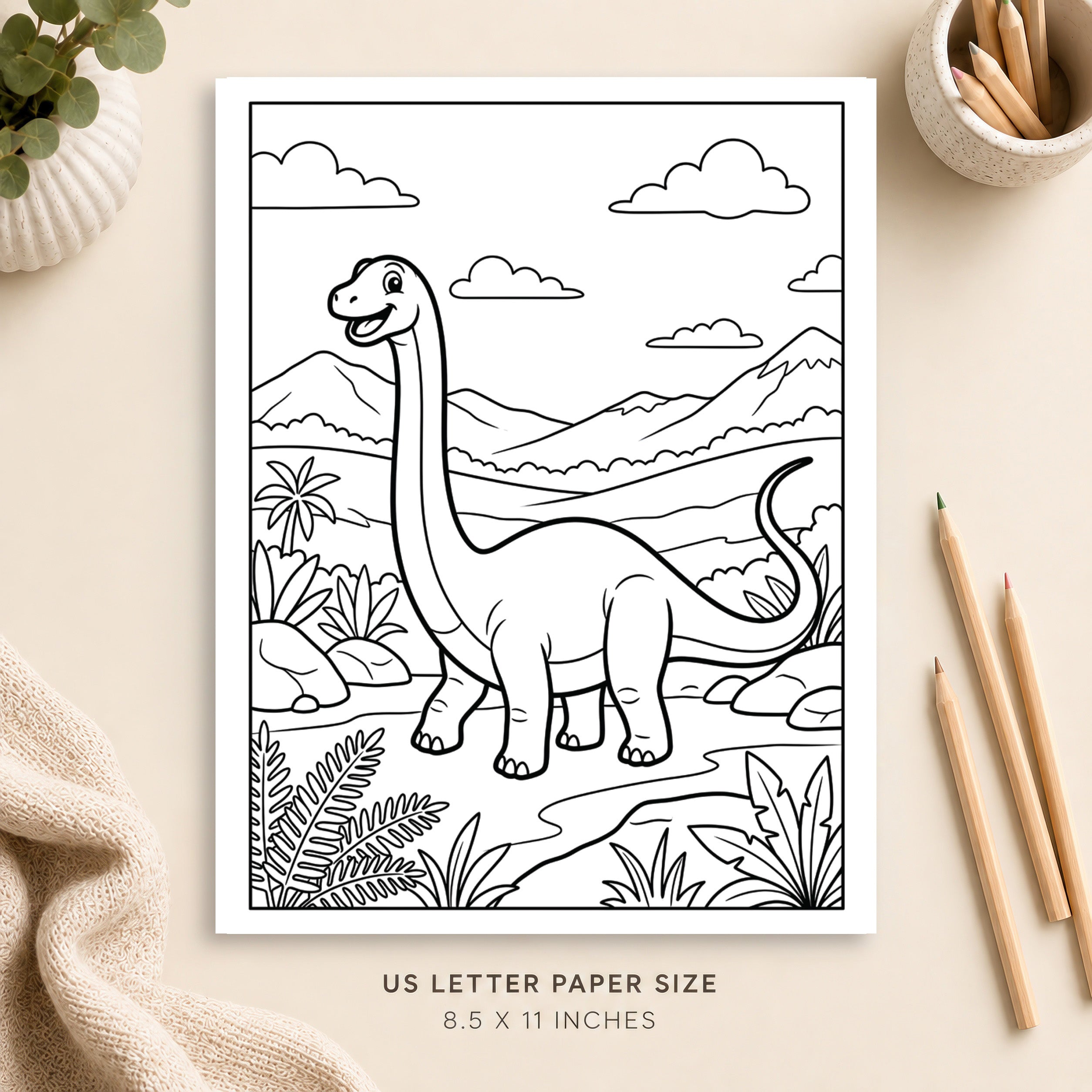 Dinosaur Coloring Page