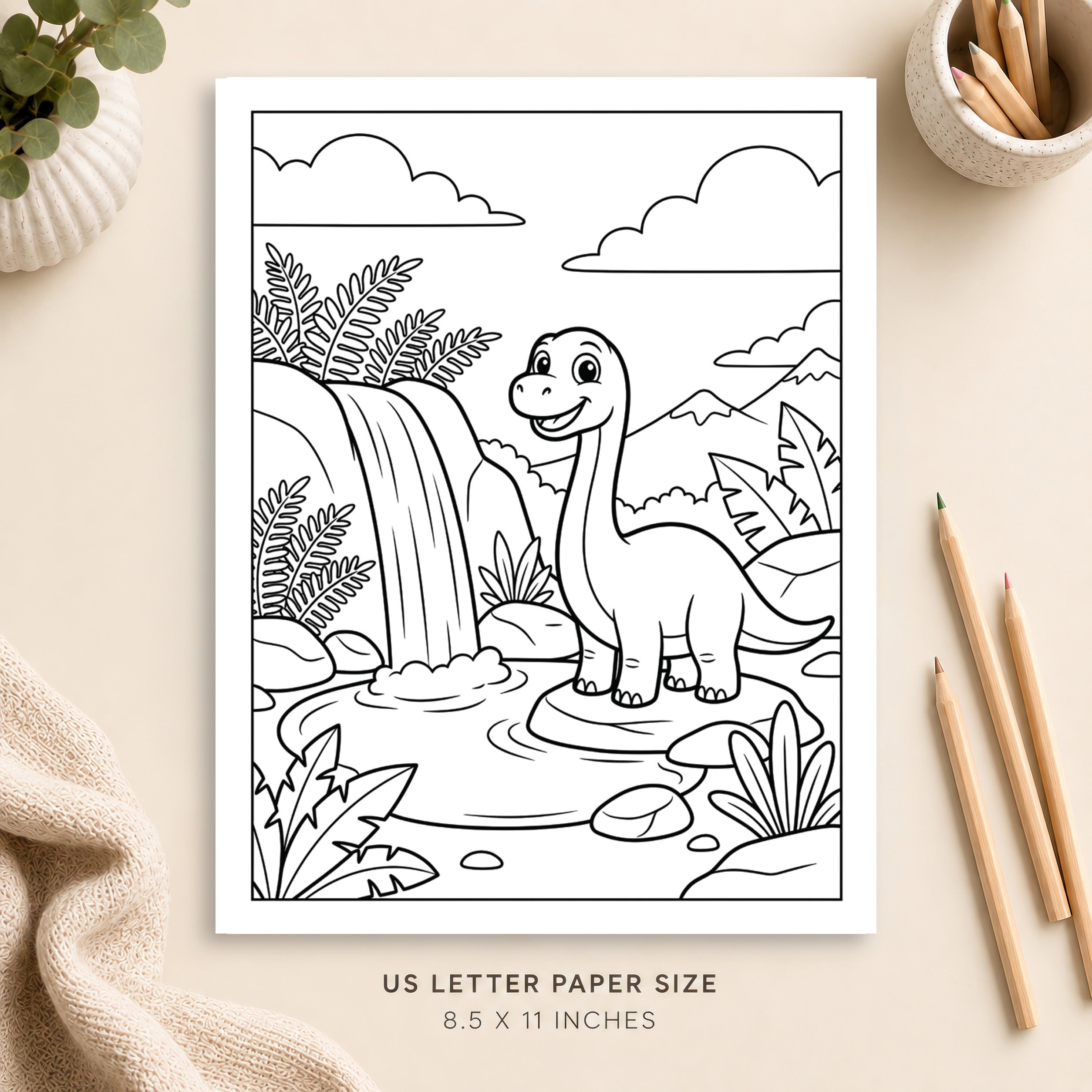 Dinosaur Coloring Page