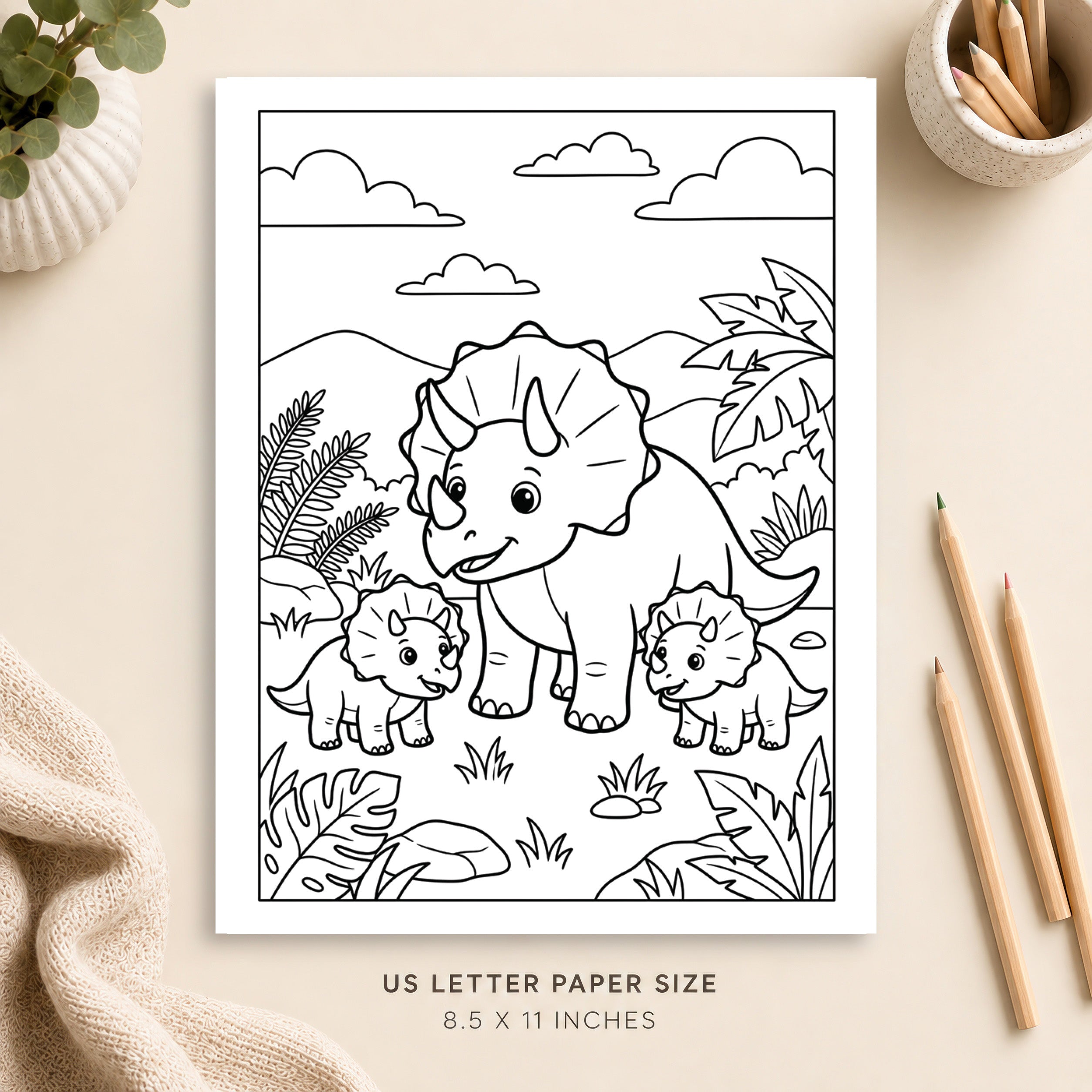 Dinosaur Coloring Page