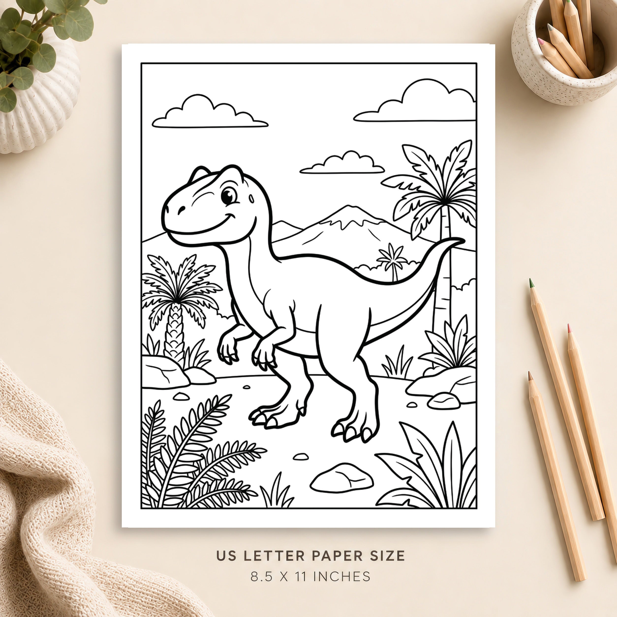Dinosaur Coloring Page