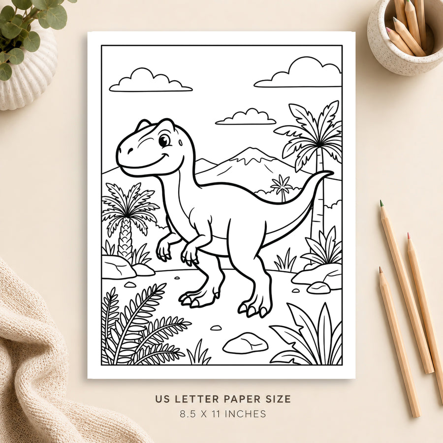 Dinosaur Coloring Page