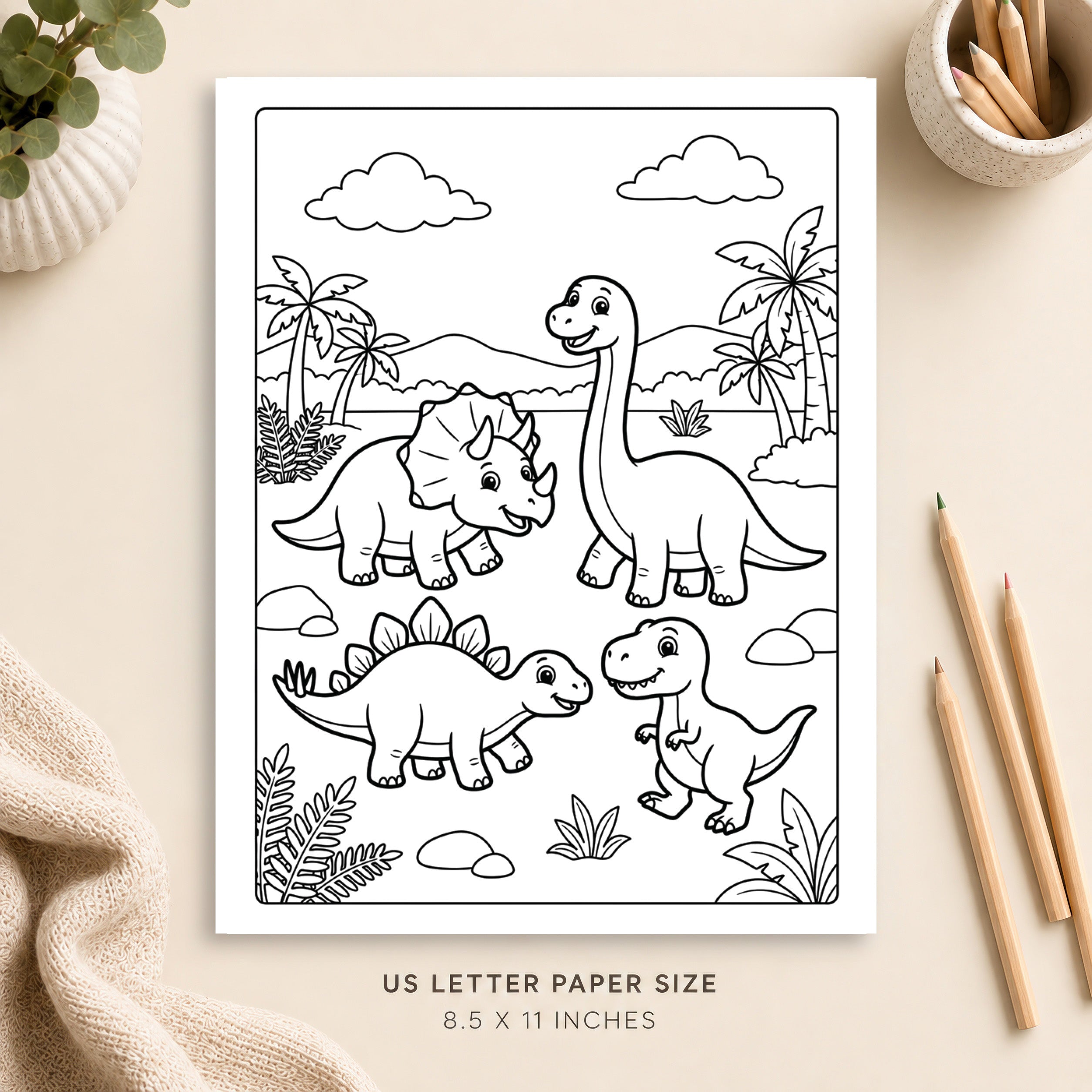 Dinosaur Coloring Page