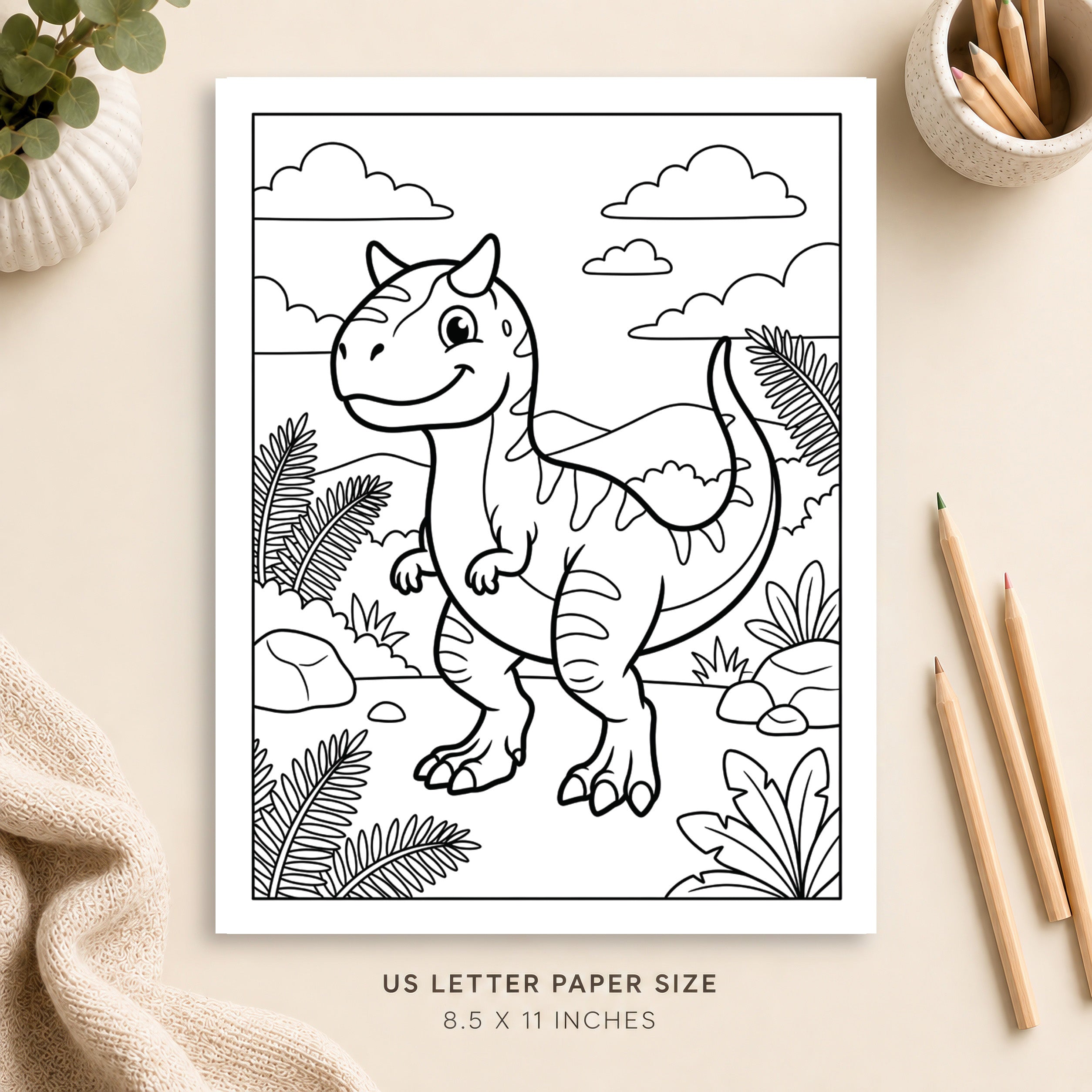 Dinosaur Coloring Page