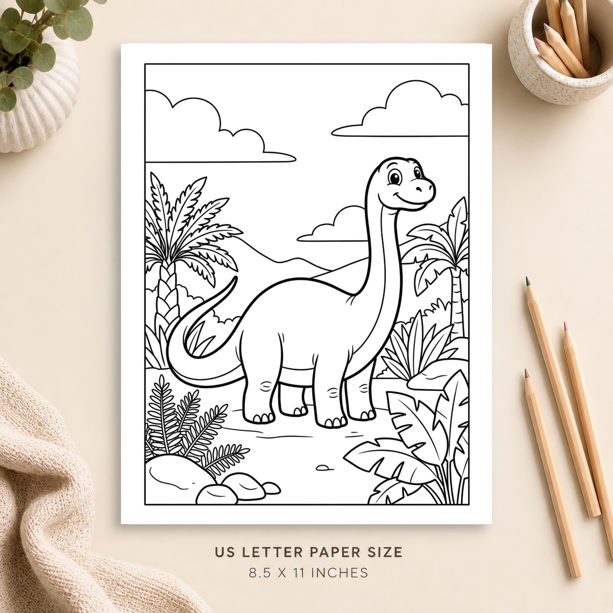 Dinosaur Coloring Page