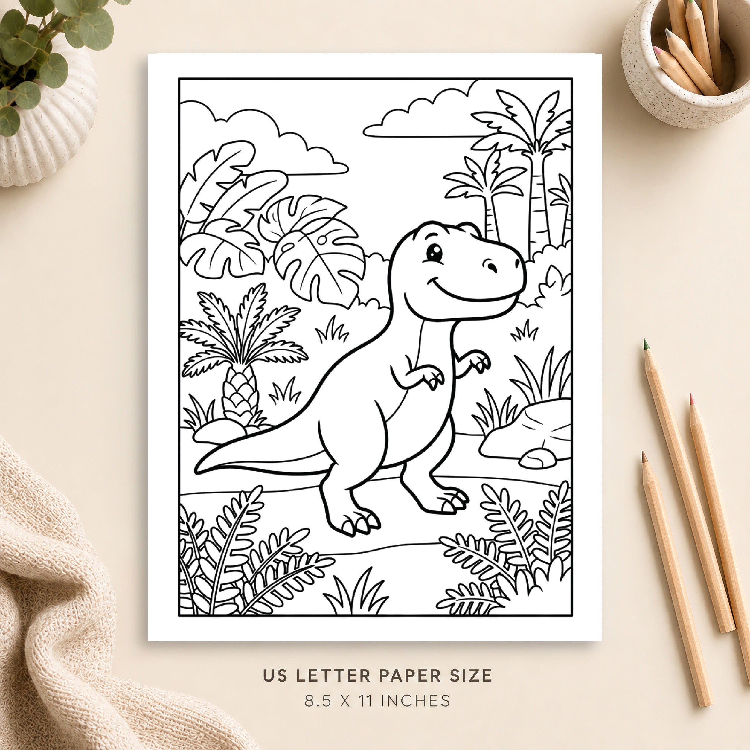 Dinosaur Coloring Page
