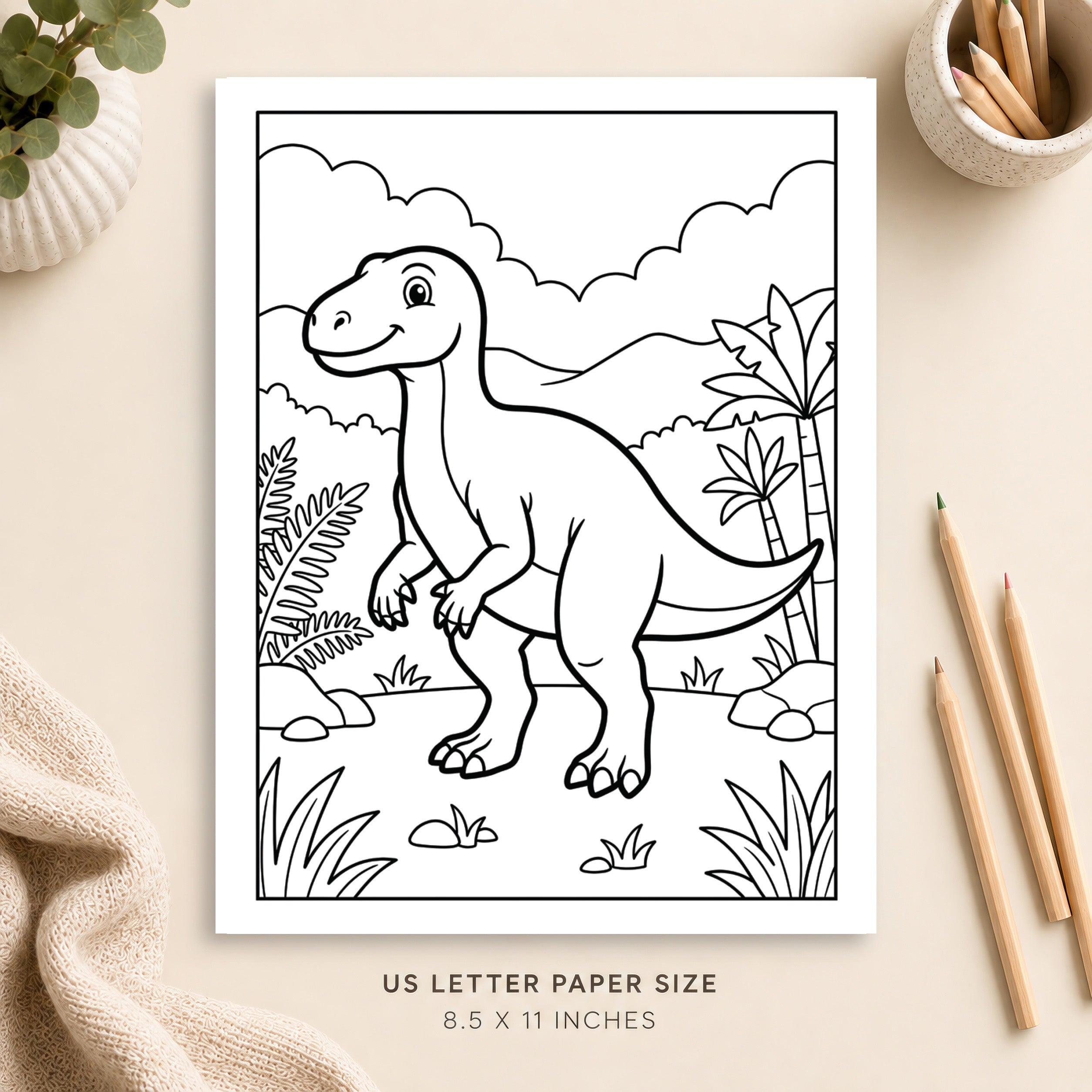 Dinosaur Coloring Page