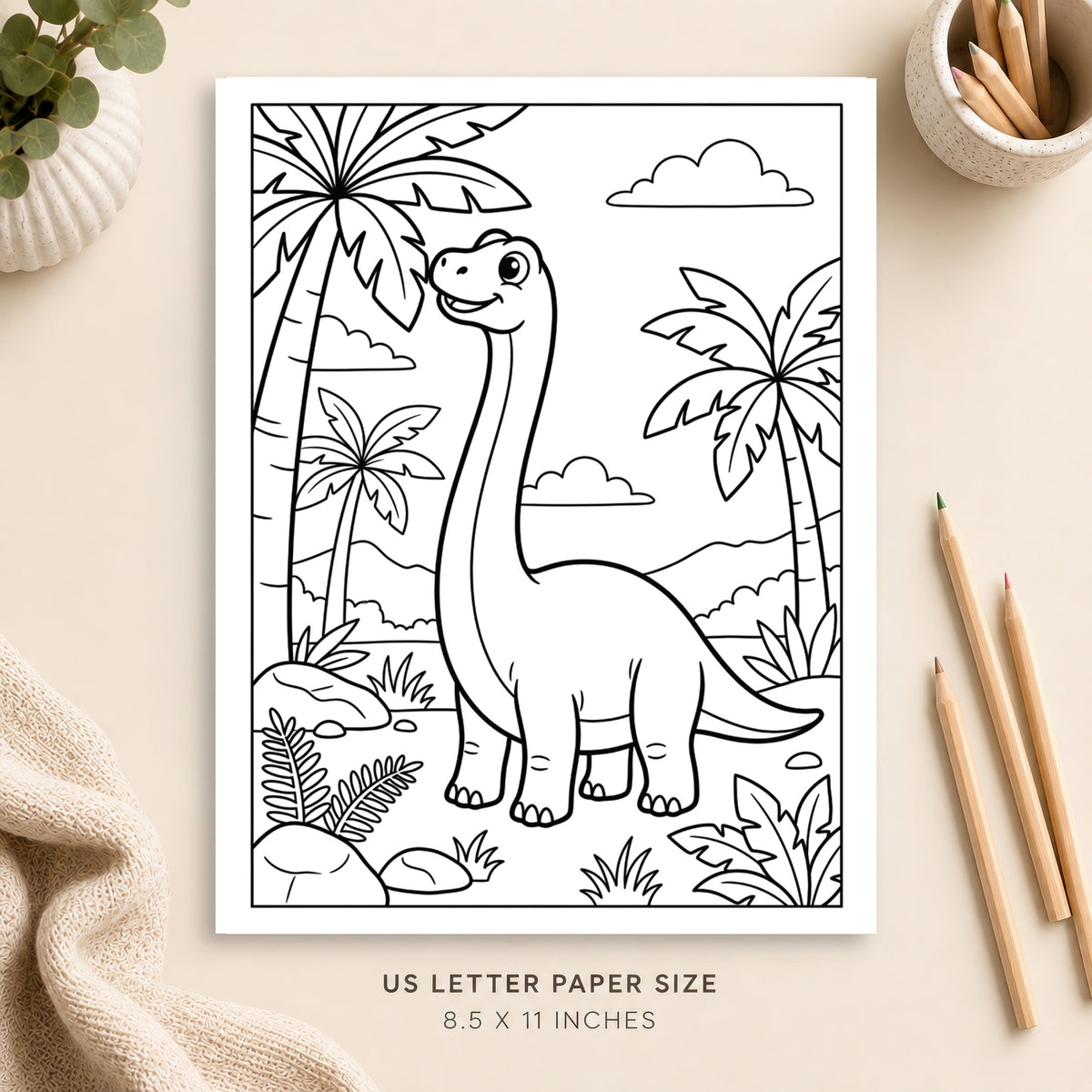 Dinosaur Coloring Page