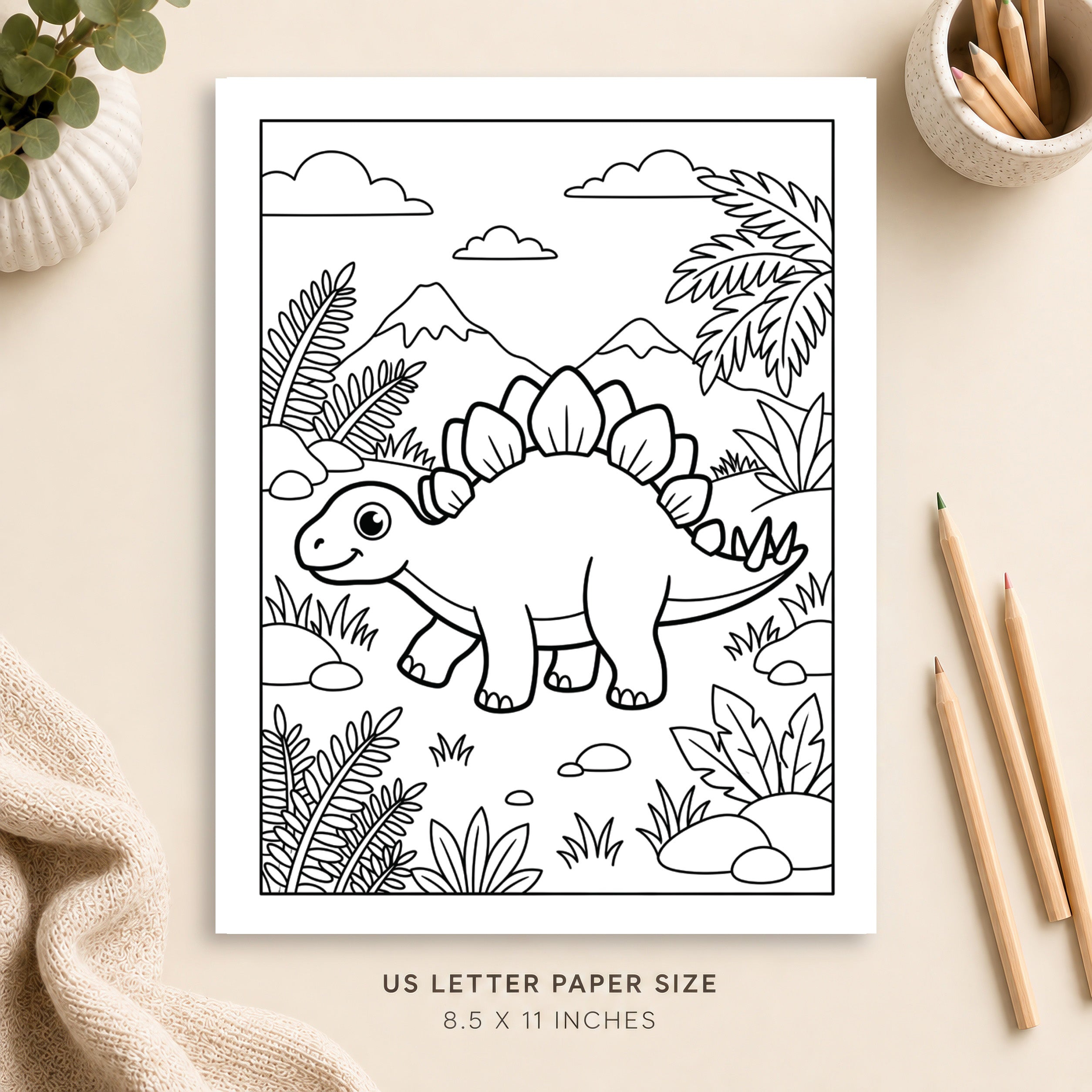 Dinosaur Coloring Page