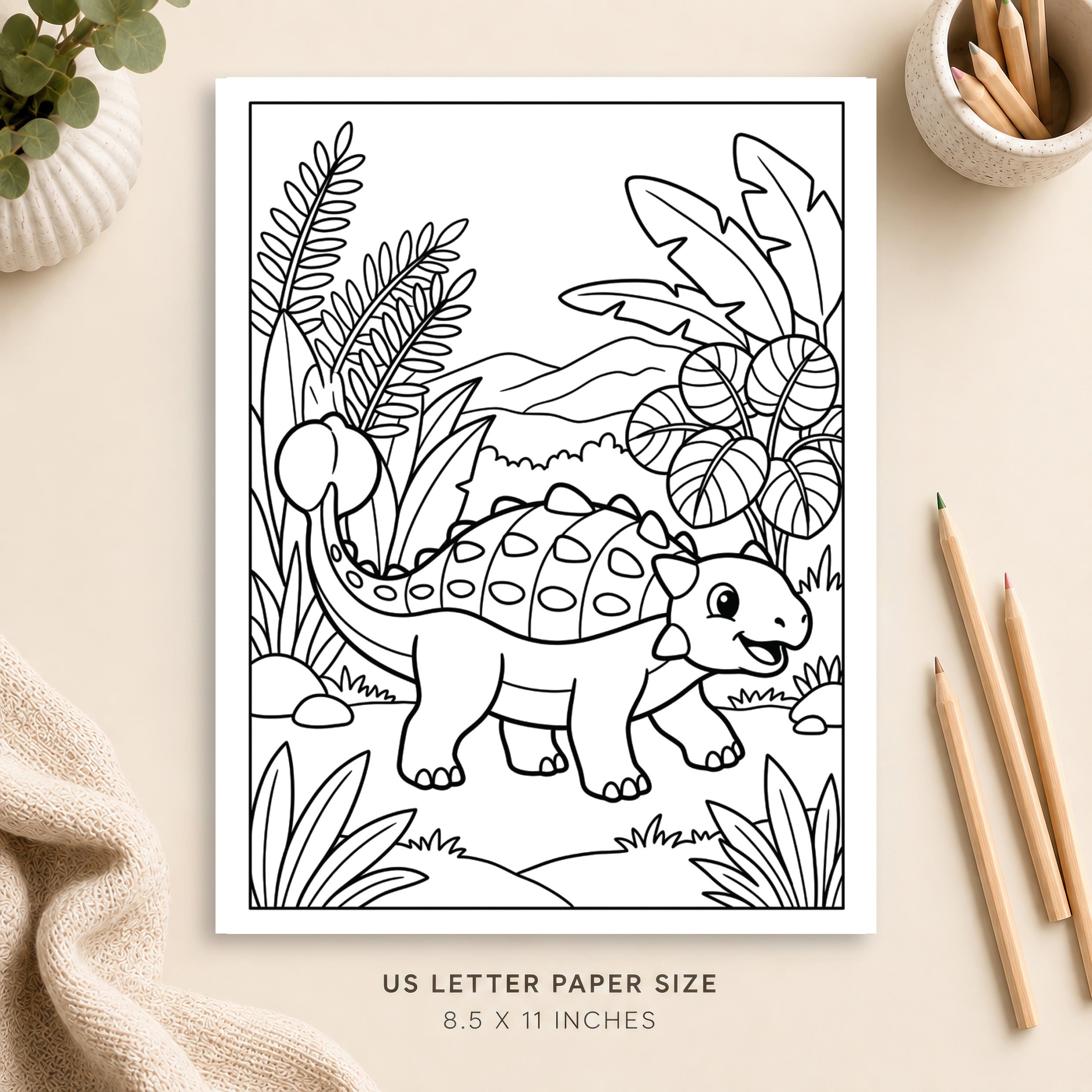 Dinosaur Coloring Page