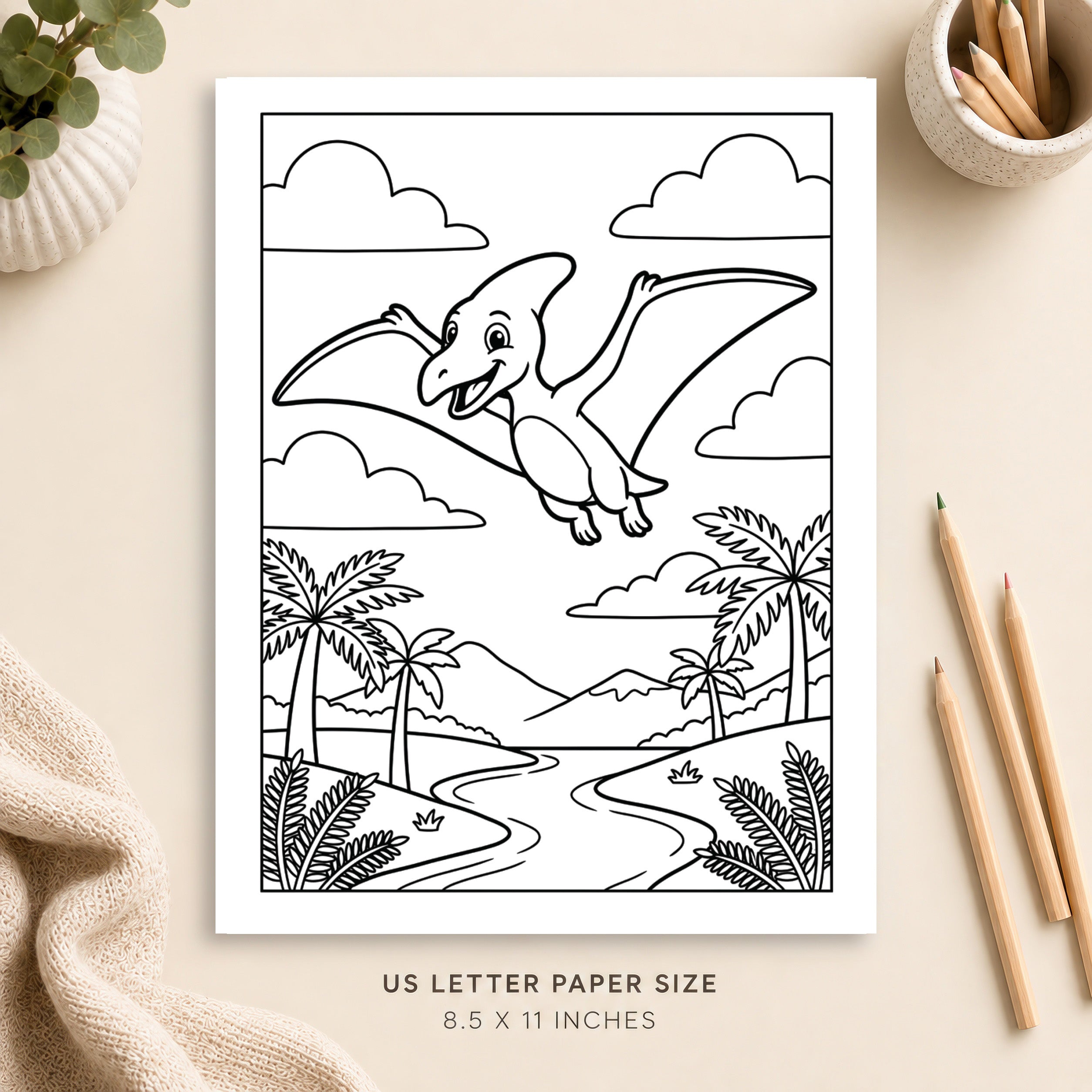 Dinosaur Coloring Page