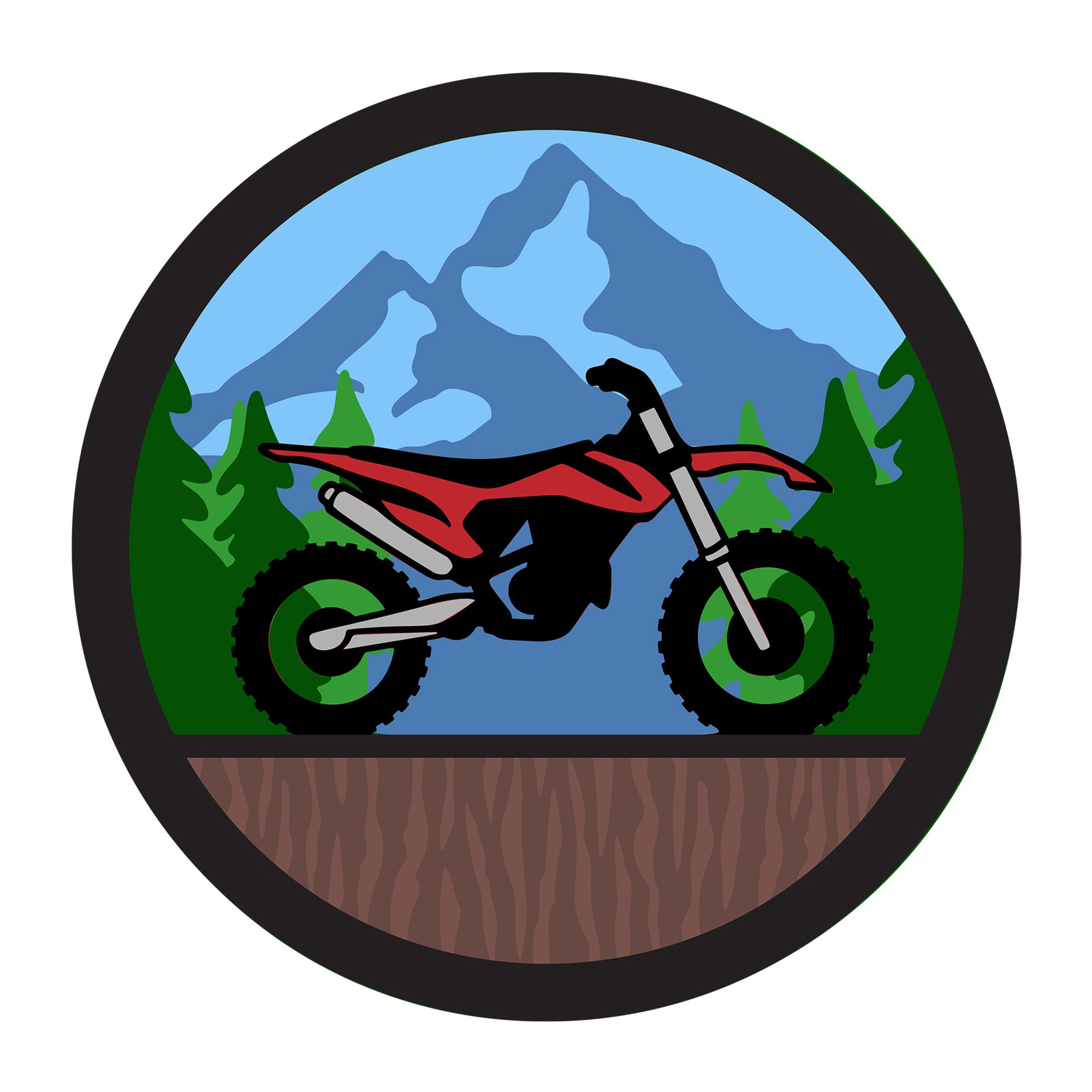 Dirt Bike 3D SVG design for Cricut, Silhouette, laser cutting, vinyl, sublimation, vehicles, and dad craft projects.
