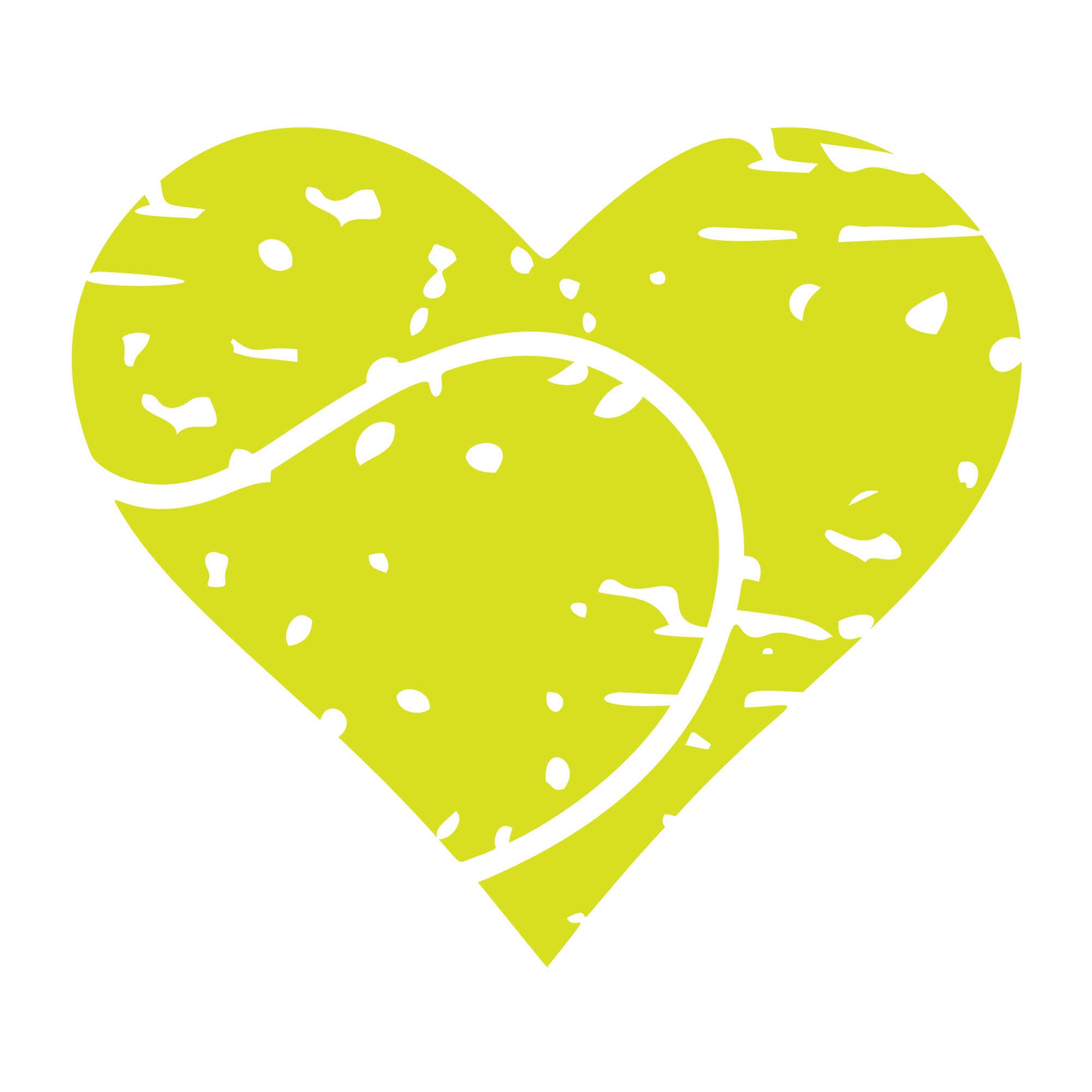 Distressed Tennis Heart SVG design for Cricut, Silhouette, laser cutting, vinyl, sublimation, and sports craft projects.