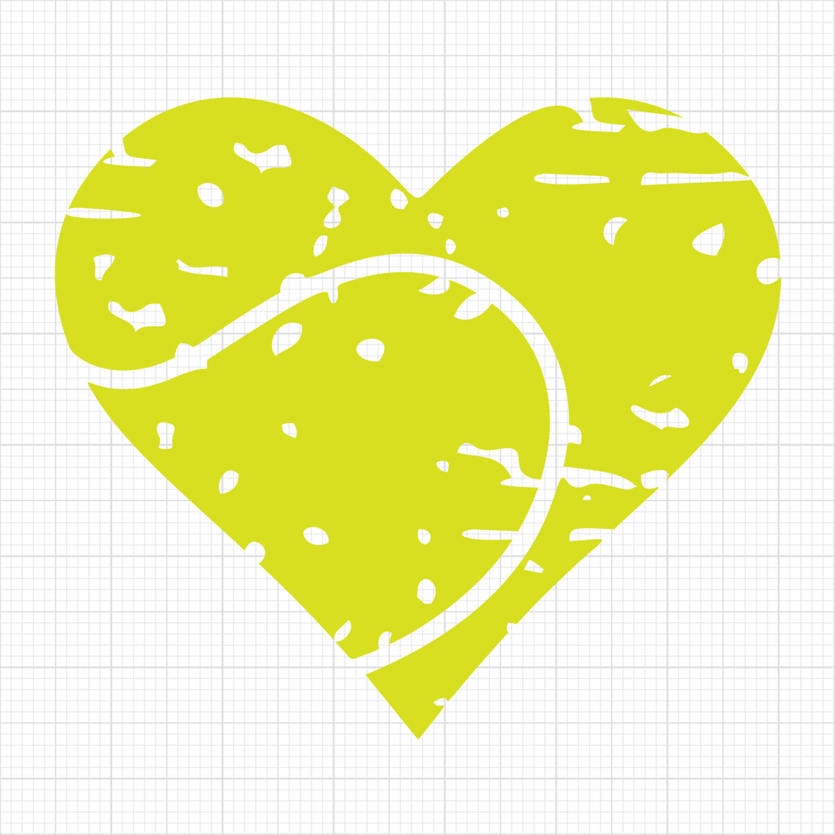 Distressed Tennis Heart