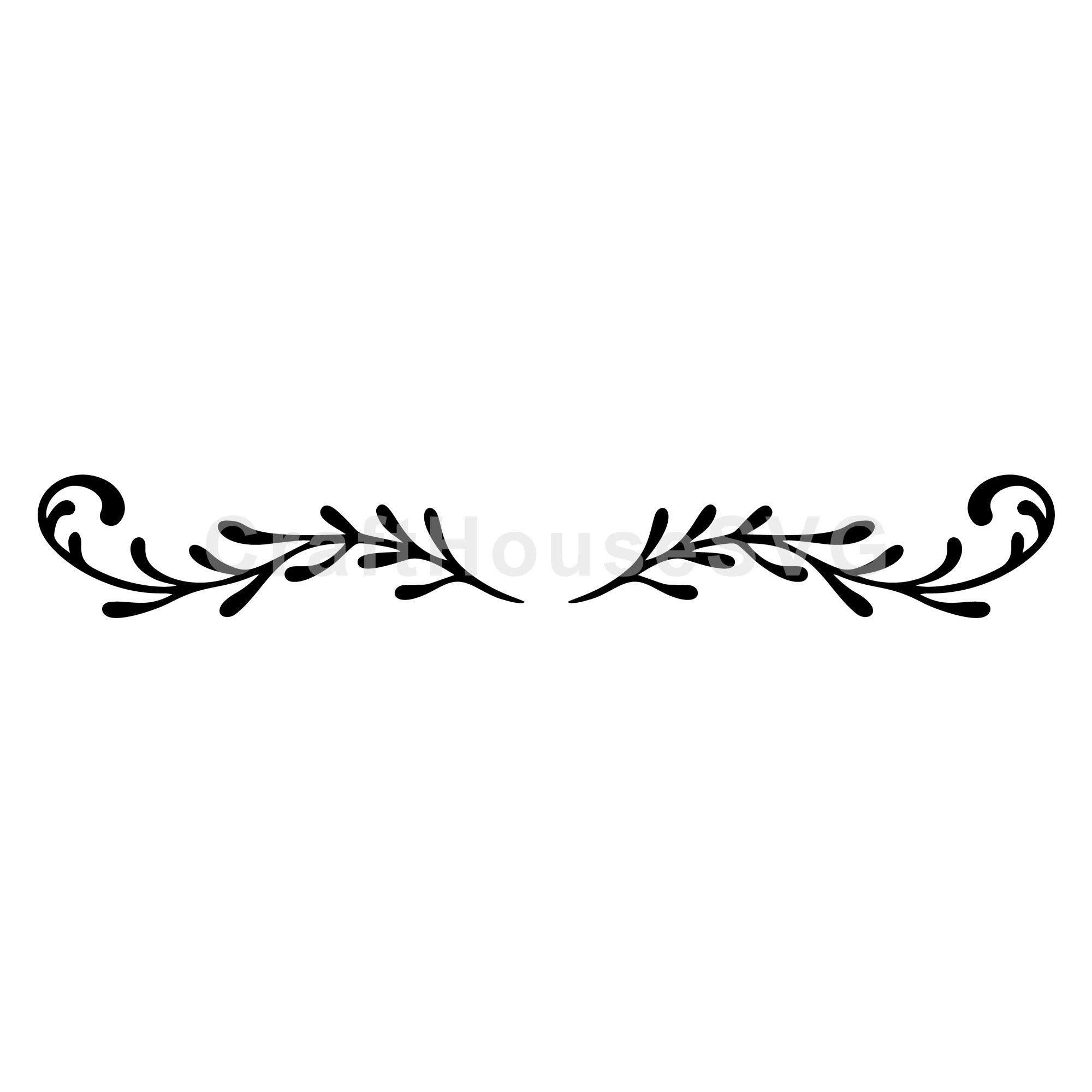 Ornate Leafy Divider SVG