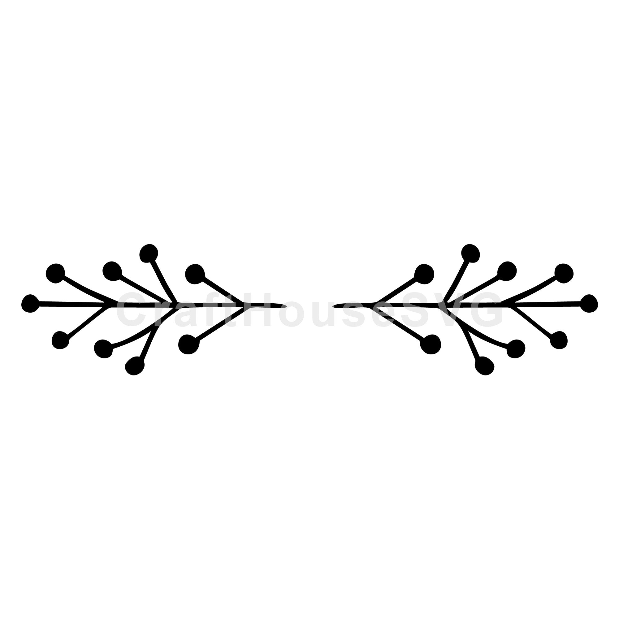 Berry Branch Divider SVG