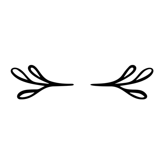 Floral Divider SVG design element for Cricut, Silhouette, laser cutting, vinyl, sublimation, and craft projects.