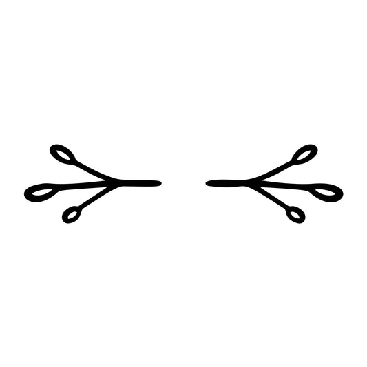 Floral Divider SVG design element for Cricut, Silhouette, laser cutting, vinyl, sublimation, and craft projects.