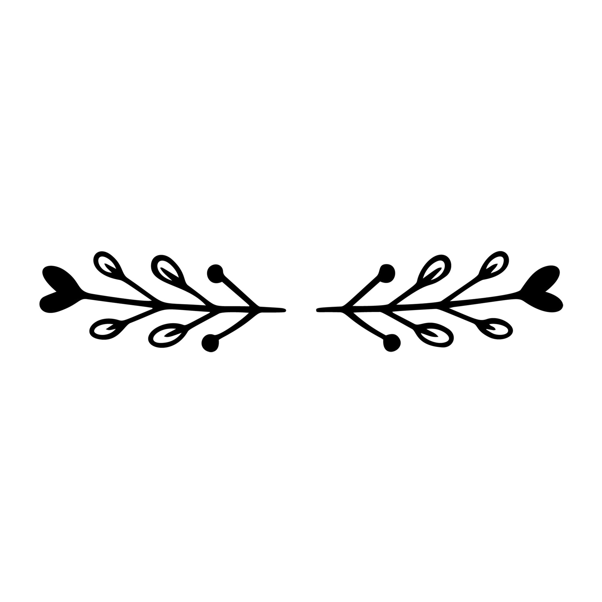 Floral Divider SVG design element for Cricut, Silhouette, laser cutting, vinyl, sublimation, and craft projects.