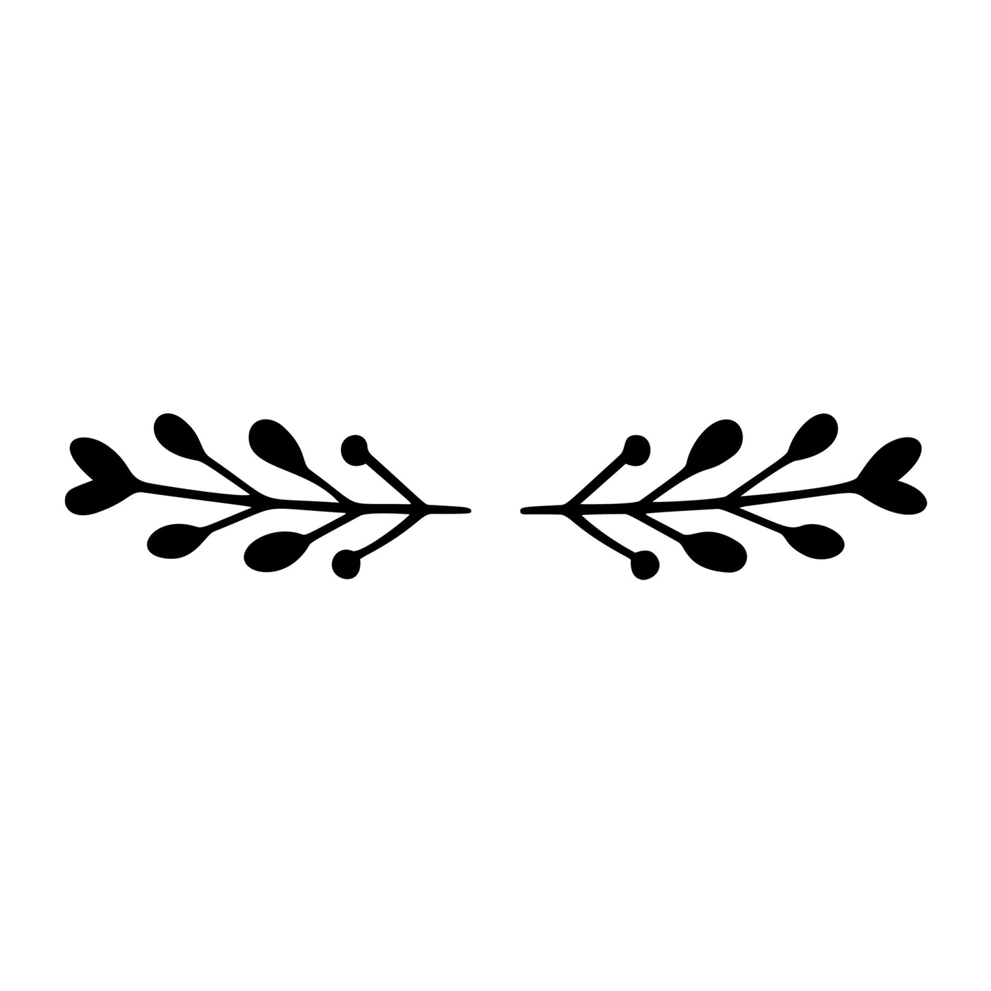 Floral Divider SVG design element for Cricut, Silhouette, laser cutting, vinyl, sublimation, and craft projects.