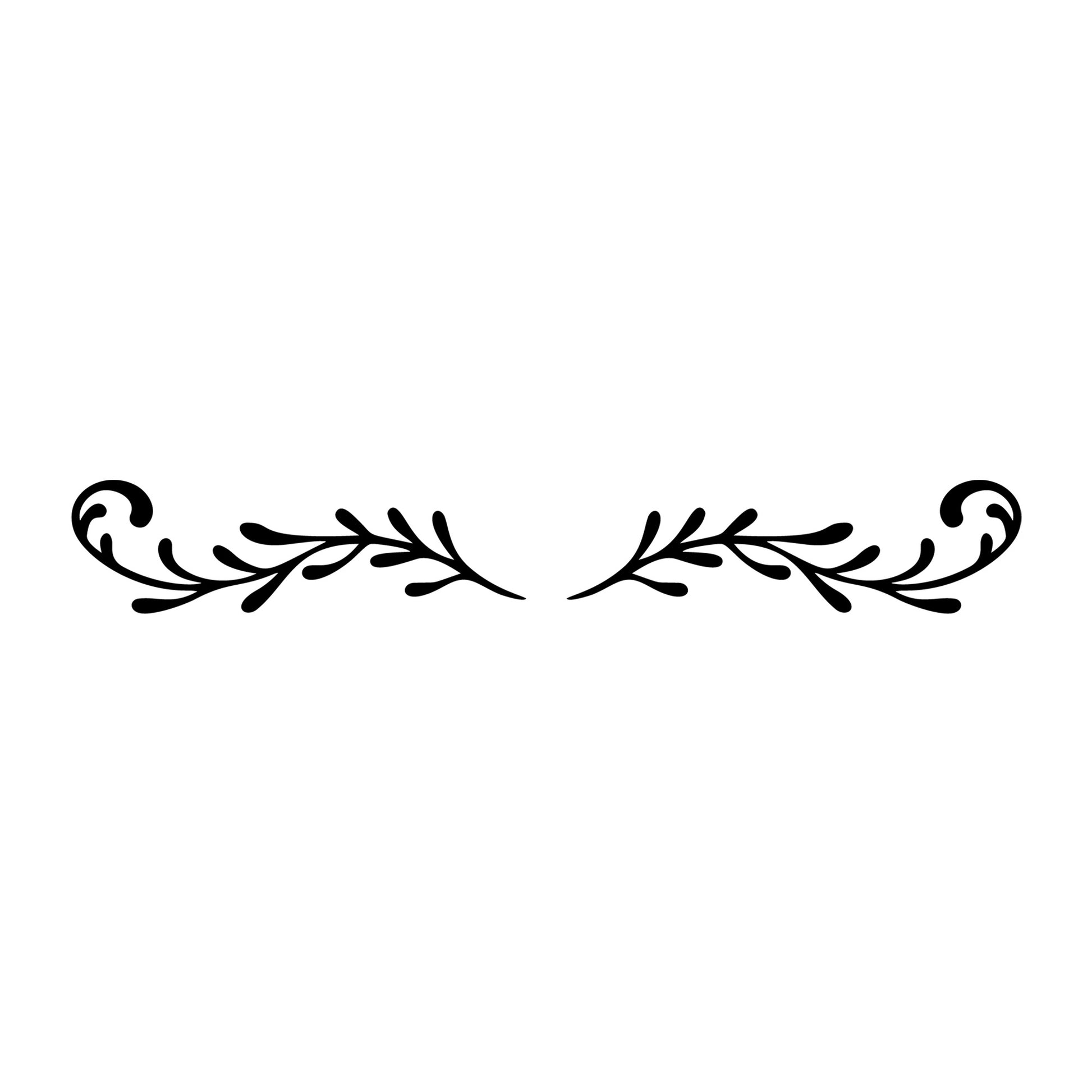 Floral Divider SVG design element for Cricut, Silhouette, laser cutting, vinyl, sublimation, and craft projects.