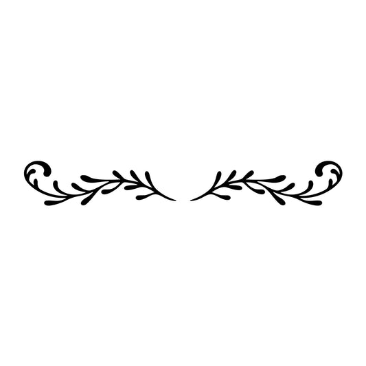 Floral Divider SVG design element for Cricut, Silhouette, laser cutting, vinyl, sublimation, and craft projects.