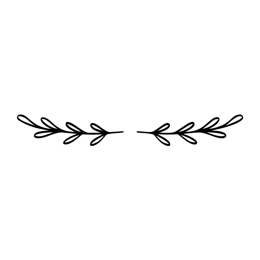 Floral Divider SVG design element for Cricut, Silhouette, laser cutting, vinyl, sublimation, and craft projects.