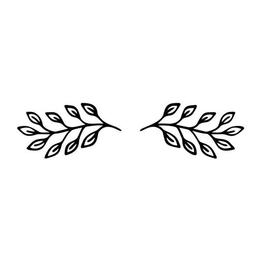 Floral Divider SVG design element for Cricut, Silhouette, laser cutting, vinyl, sublimation, and craft projects.