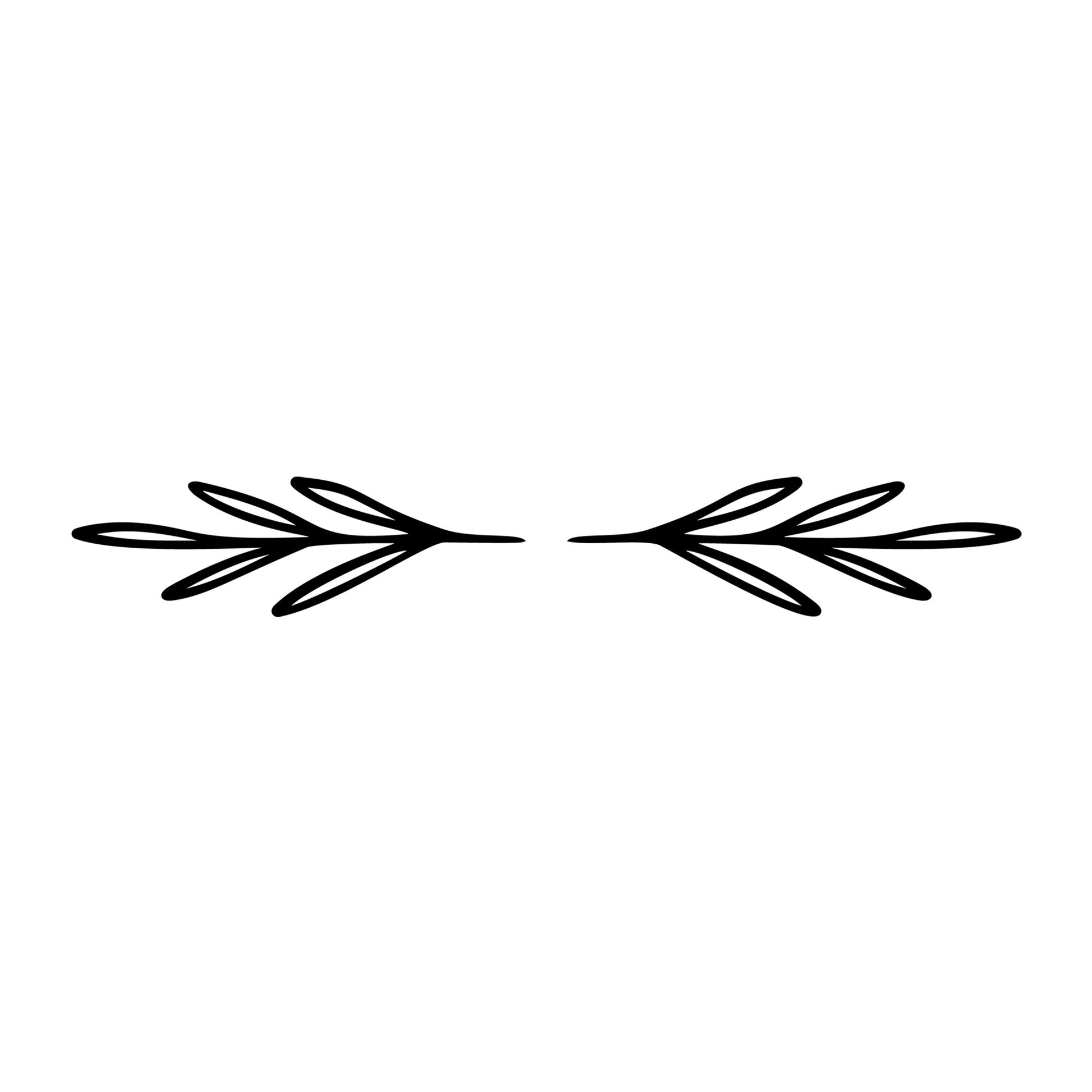 Floral Divider SVG design element for Cricut, Silhouette, laser cutting, vinyl, sublimation, and craft projects.