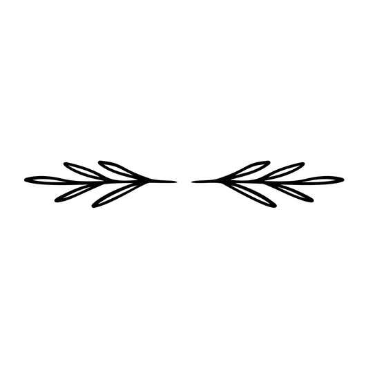 Floral Divider SVG design element for Cricut, Silhouette, laser cutting, vinyl, sublimation, and craft projects.