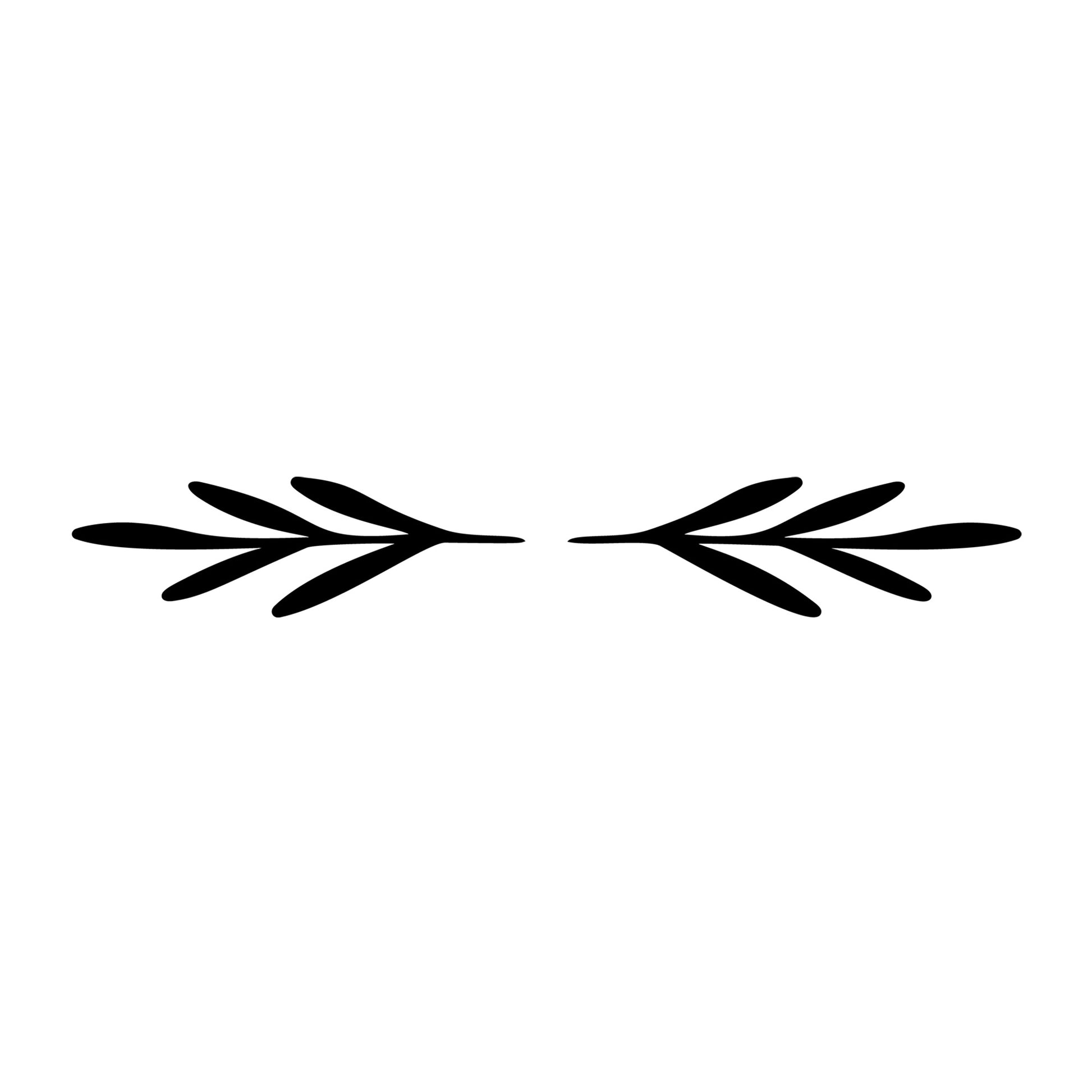 Floral Divider SVG design element for Cricut, Silhouette, laser cutting, vinyl, sublimation, and craft projects.
