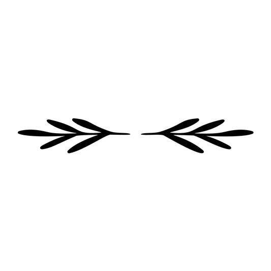 Floral Divider SVG design element for Cricut, Silhouette, laser cutting, vinyl, sublimation, and craft projects.