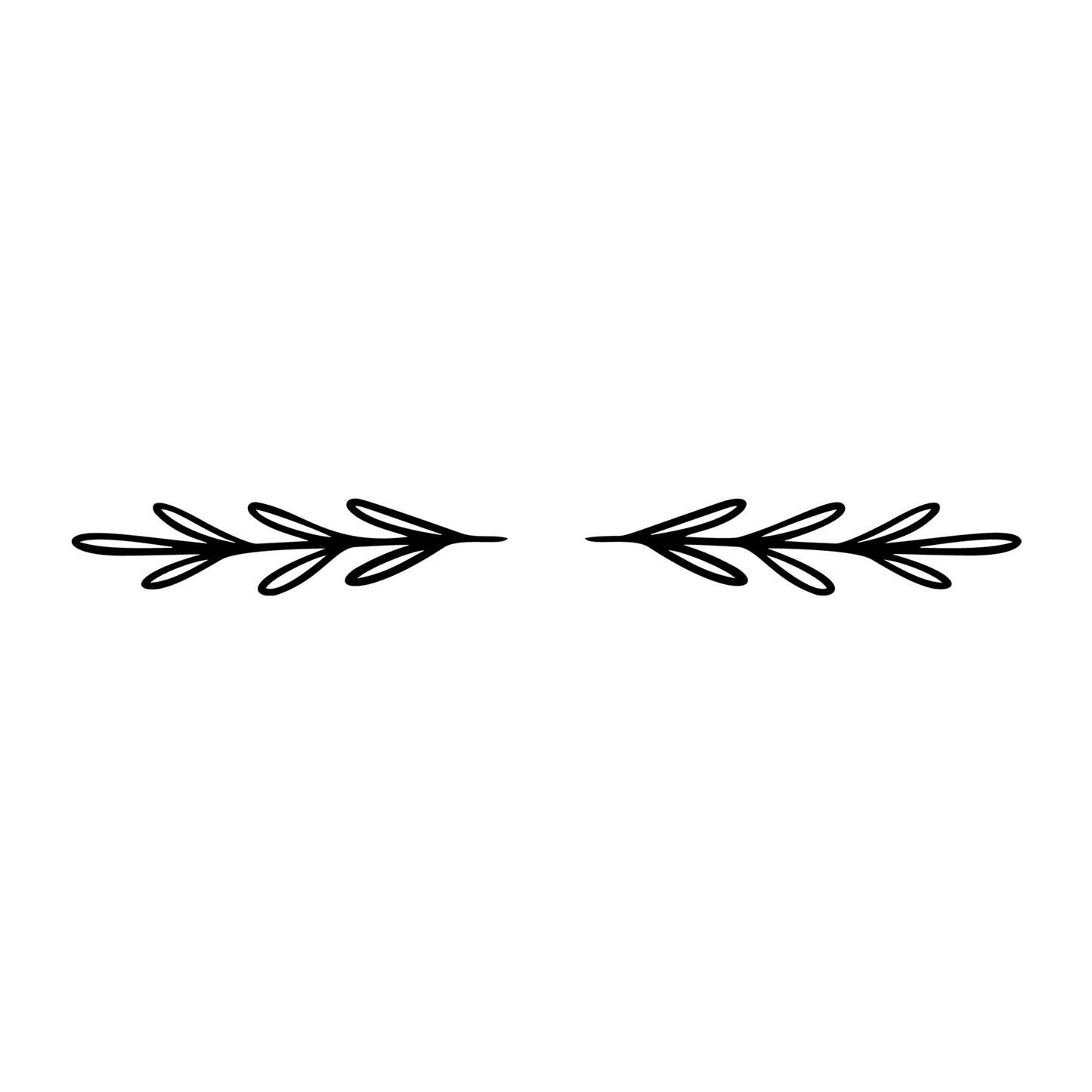 Floral Divider SVG design element for Cricut, Silhouette, laser cutting, vinyl, sublimation, and craft projects.