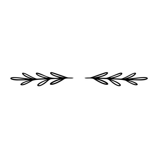 Floral Divider SVG design element for Cricut, Silhouette, laser cutting, vinyl, sublimation, and craft projects.