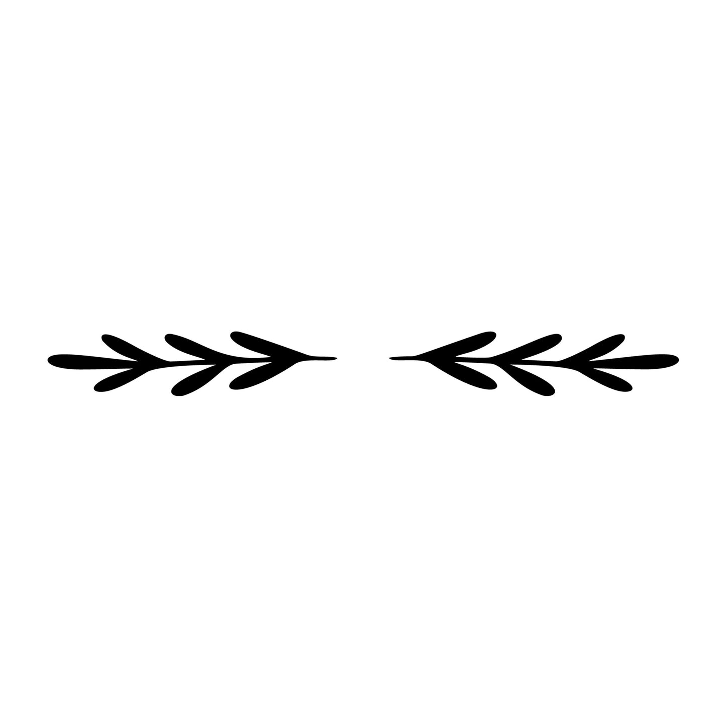Floral Divider SVG design element for Cricut, Silhouette, laser cutting, vinyl, sublimation, and craft projects.