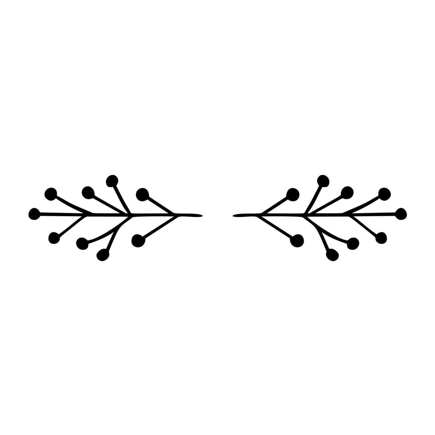 Floral Divider SVG design element for Cricut, Silhouette, laser cutting, vinyl, sublimation, and craft projects.