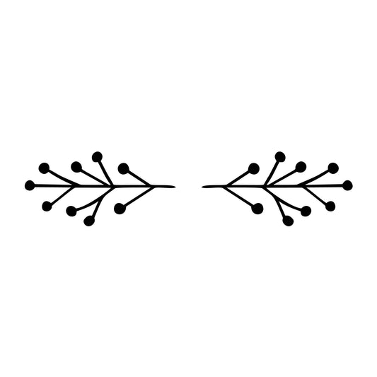 Floral Divider SVG design element for Cricut, Silhouette, laser cutting, vinyl, sublimation, and craft projects.
