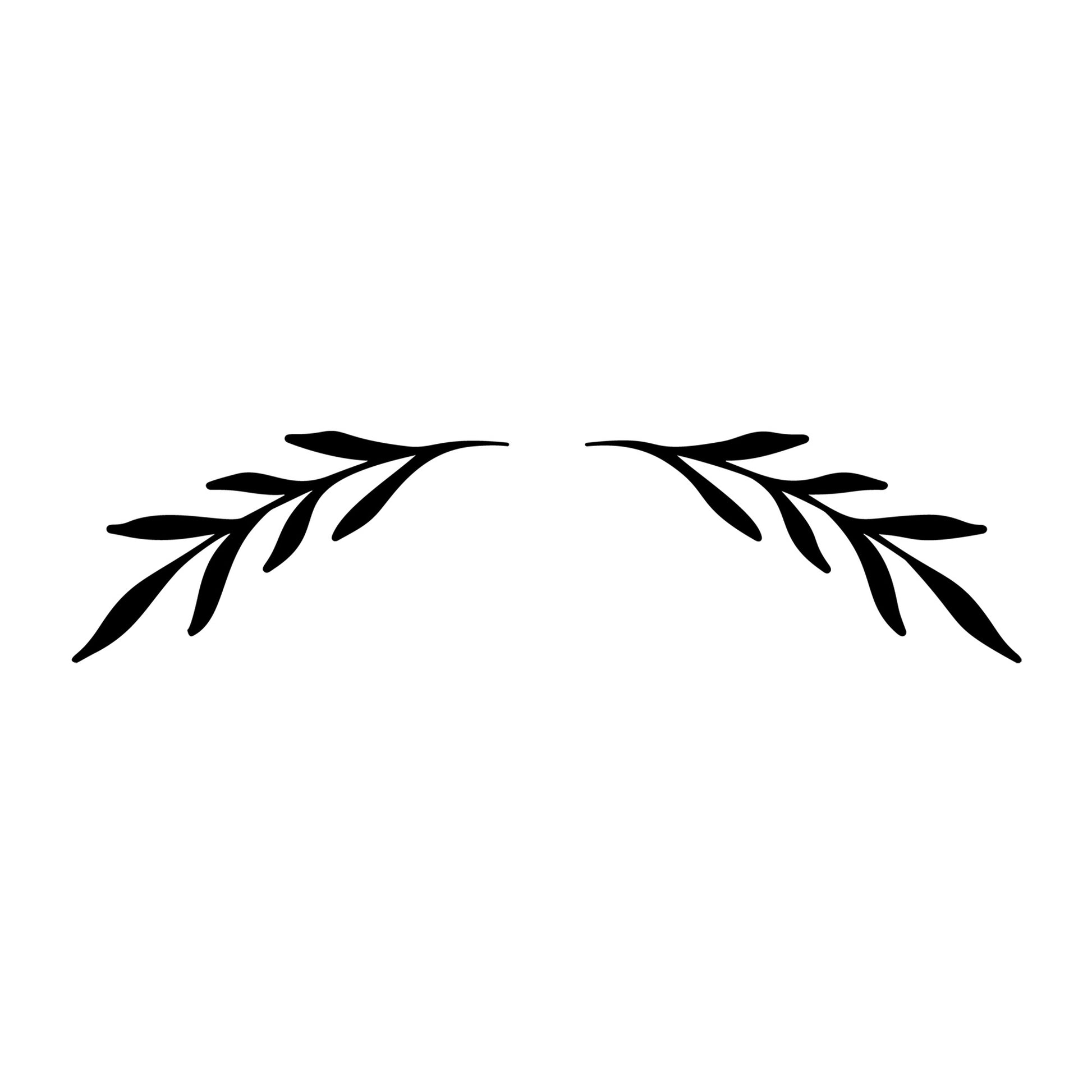 Floral Divider SVG design element for Cricut, Silhouette, laser cutting, vinyl, sublimation, and craft projects.