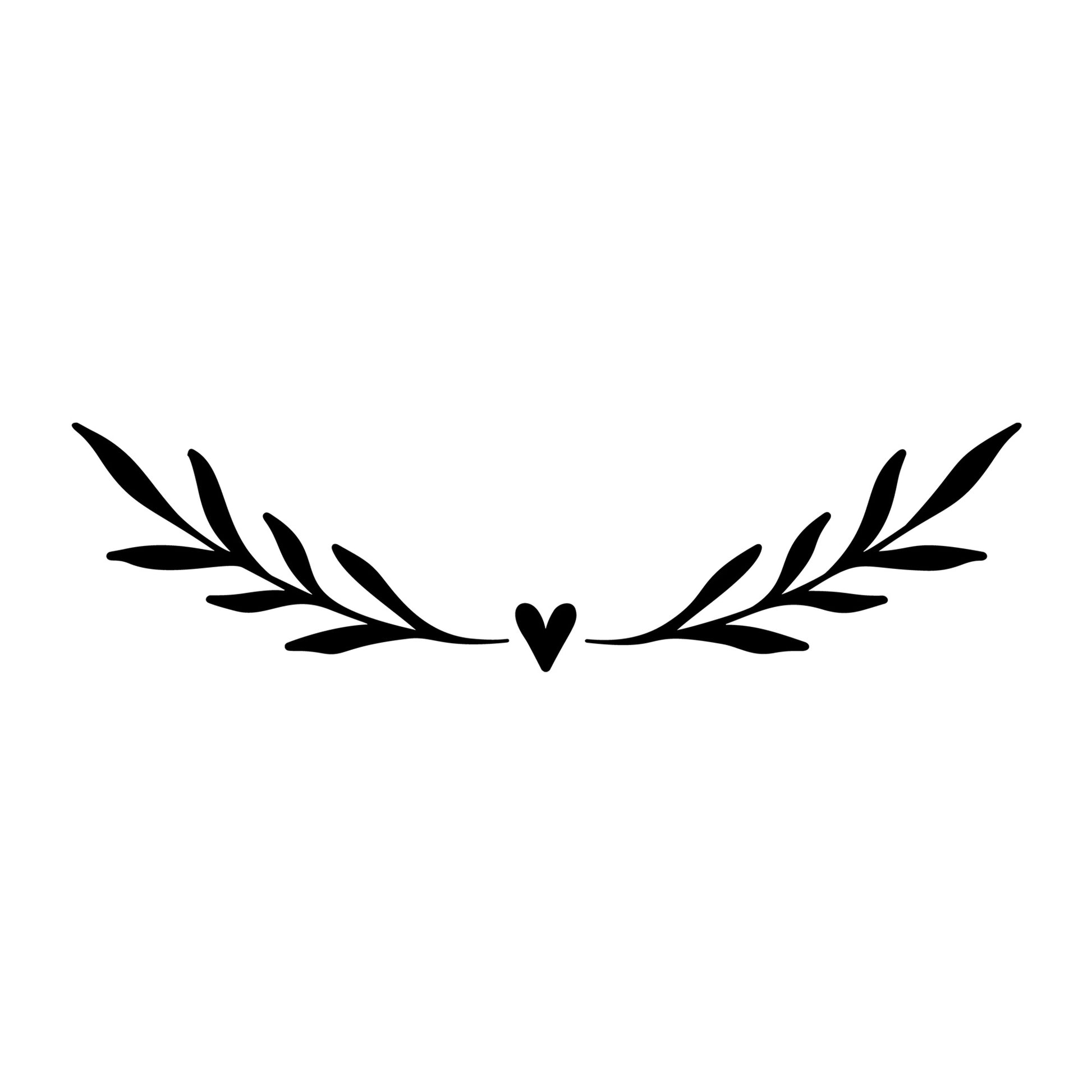Floral Divider SVG design element for Cricut, Silhouette, laser cutting, vinyl, sublimation, and craft projects.