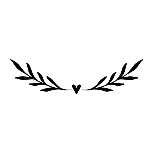 Floral Divider SVG design element for Cricut, Silhouette, laser cutting, vinyl, sublimation, and craft projects.